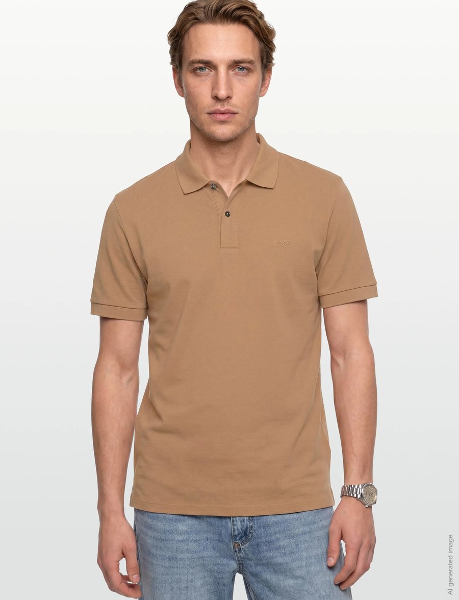 BOSS - Pallas - kurzärmelig - medium beige - 3