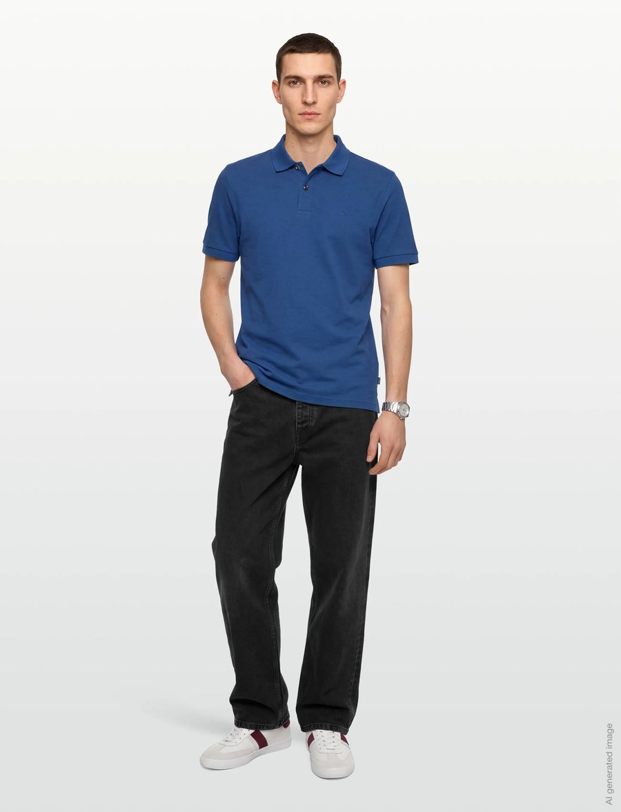 BOSS - Pallas - kurzärmelig - medium blue - 0