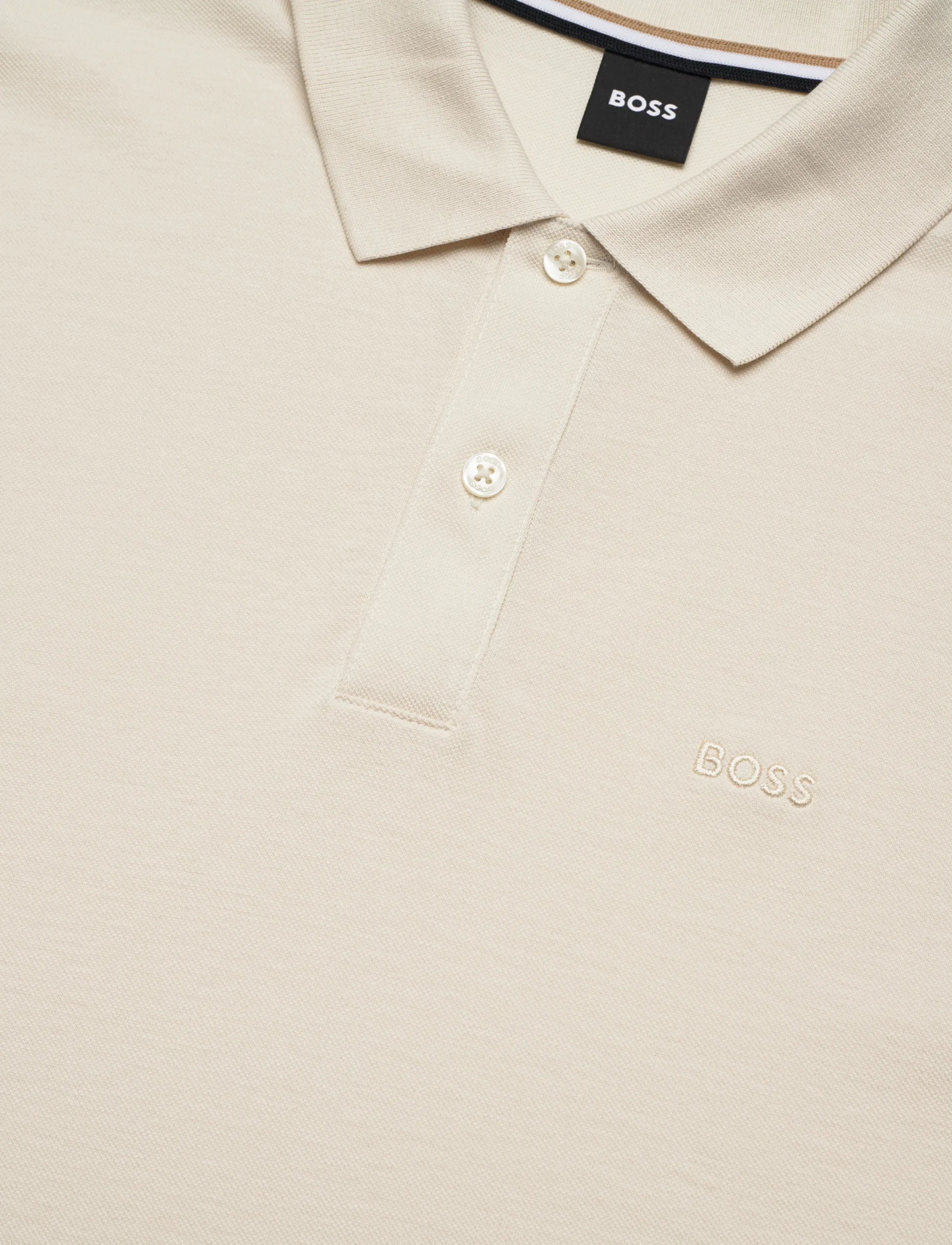 BOSS - Pallas - lühikeste varrukatega polod - open white - 2