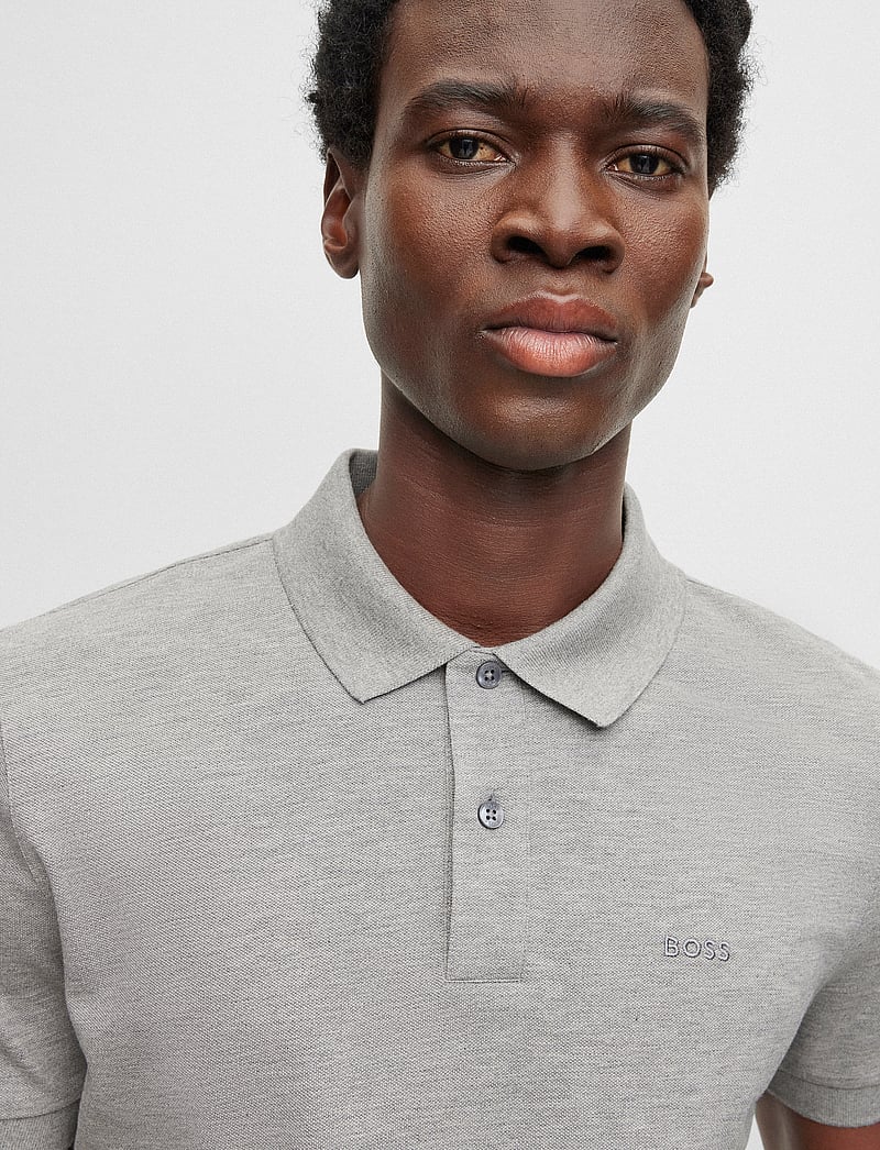 BOSS - Pallas - kortärmade pikéer - silver - 3