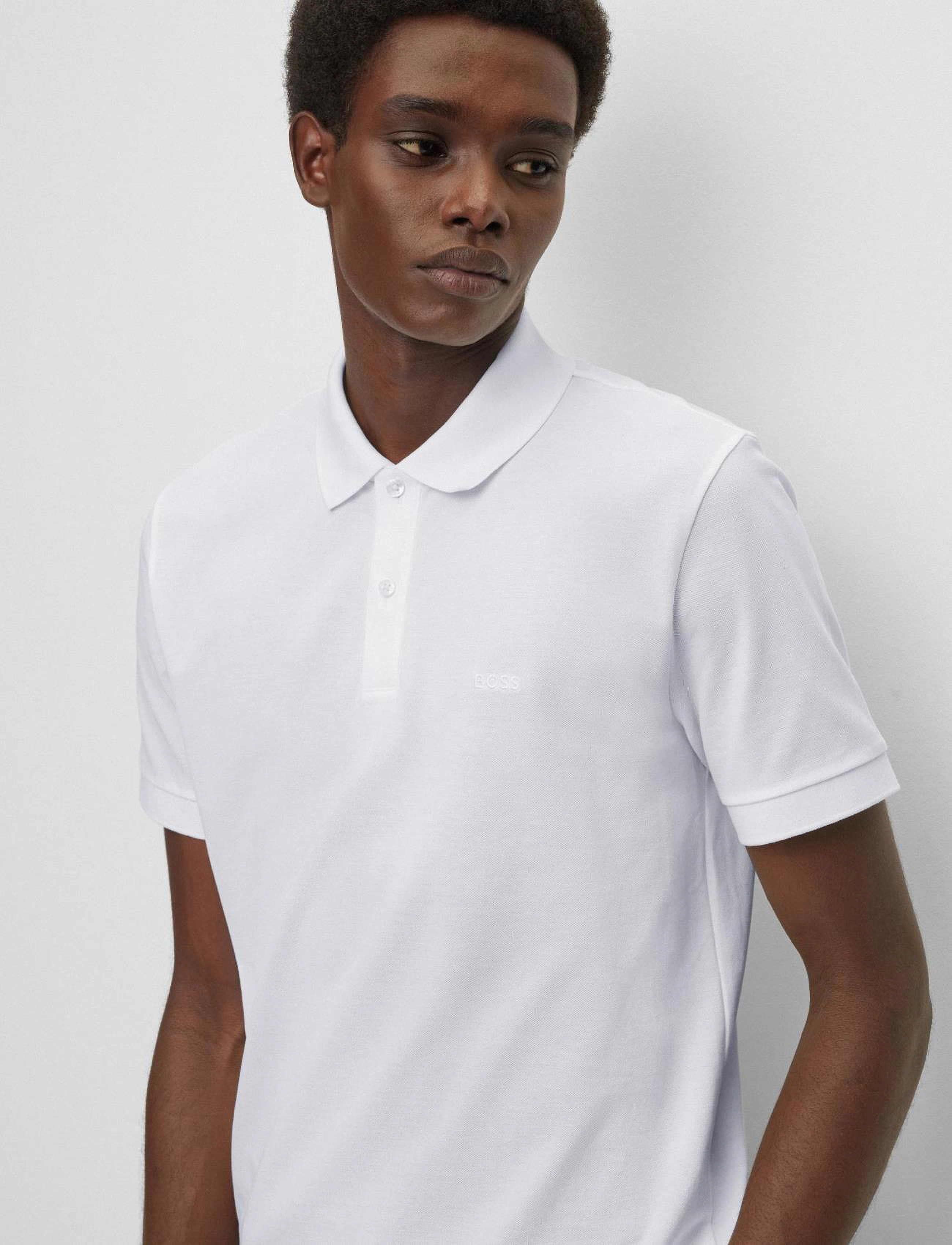 BOSS - Pallas - short-sleeved polos - white - 2