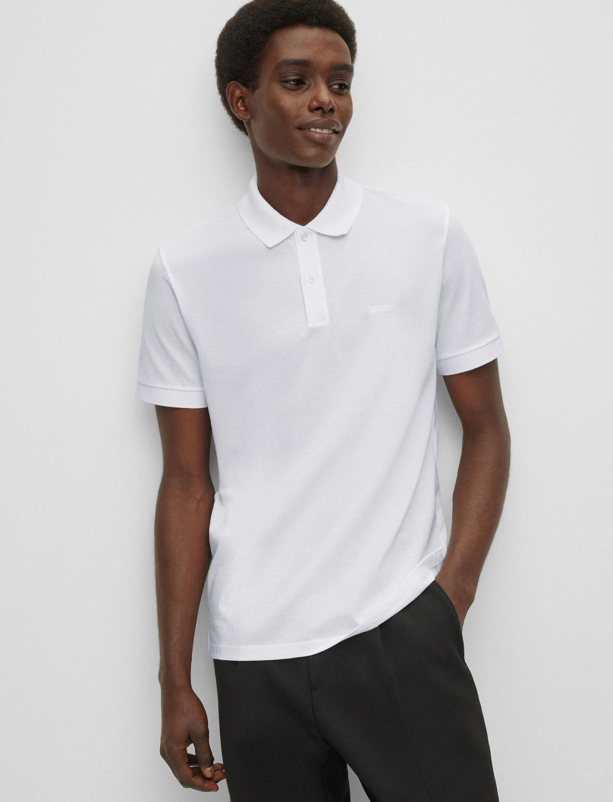 BOSS - Pallas - short-sleeved polos - white - 3