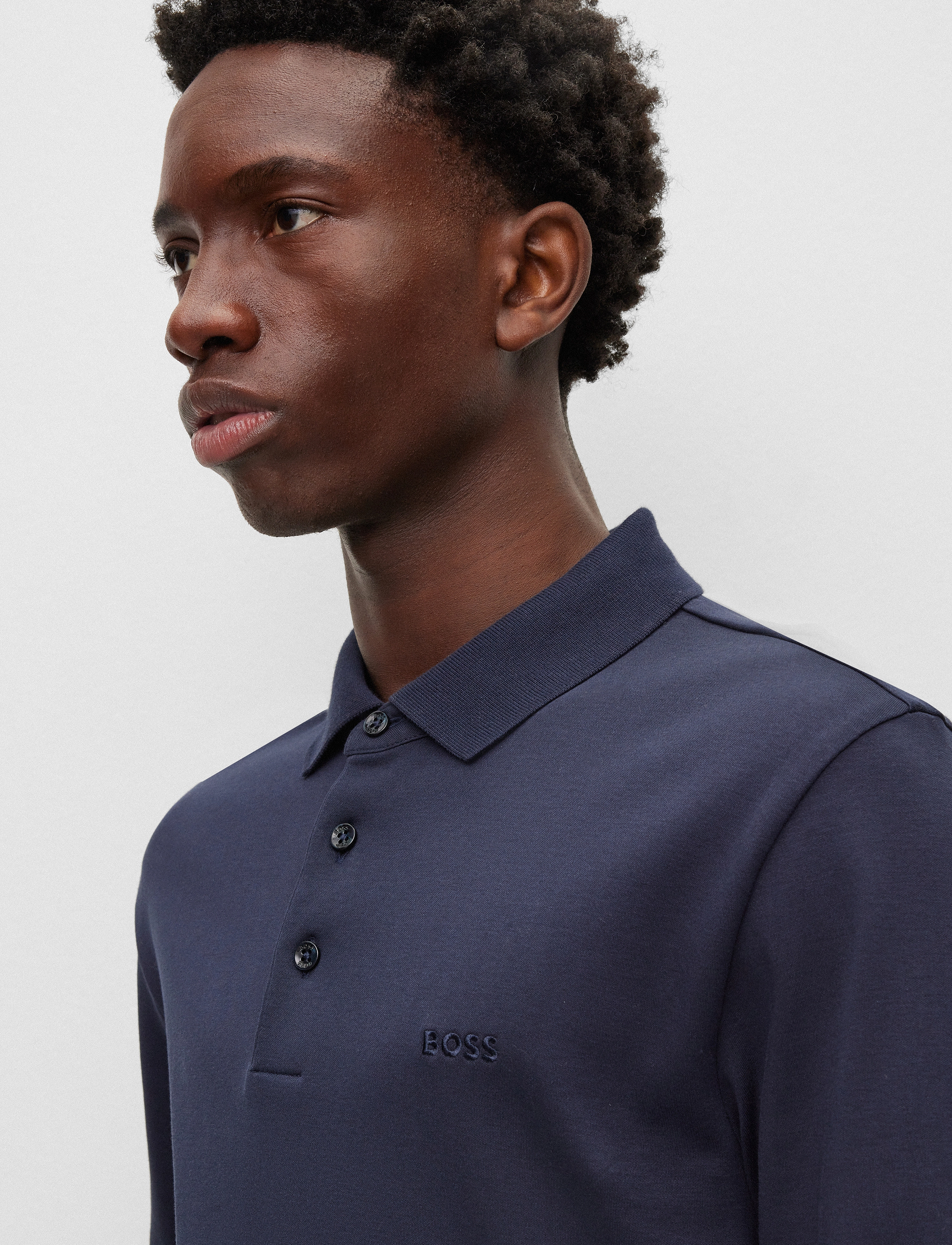 BOSS - Pado 30 - långärmade pikéer - dark blue - 3