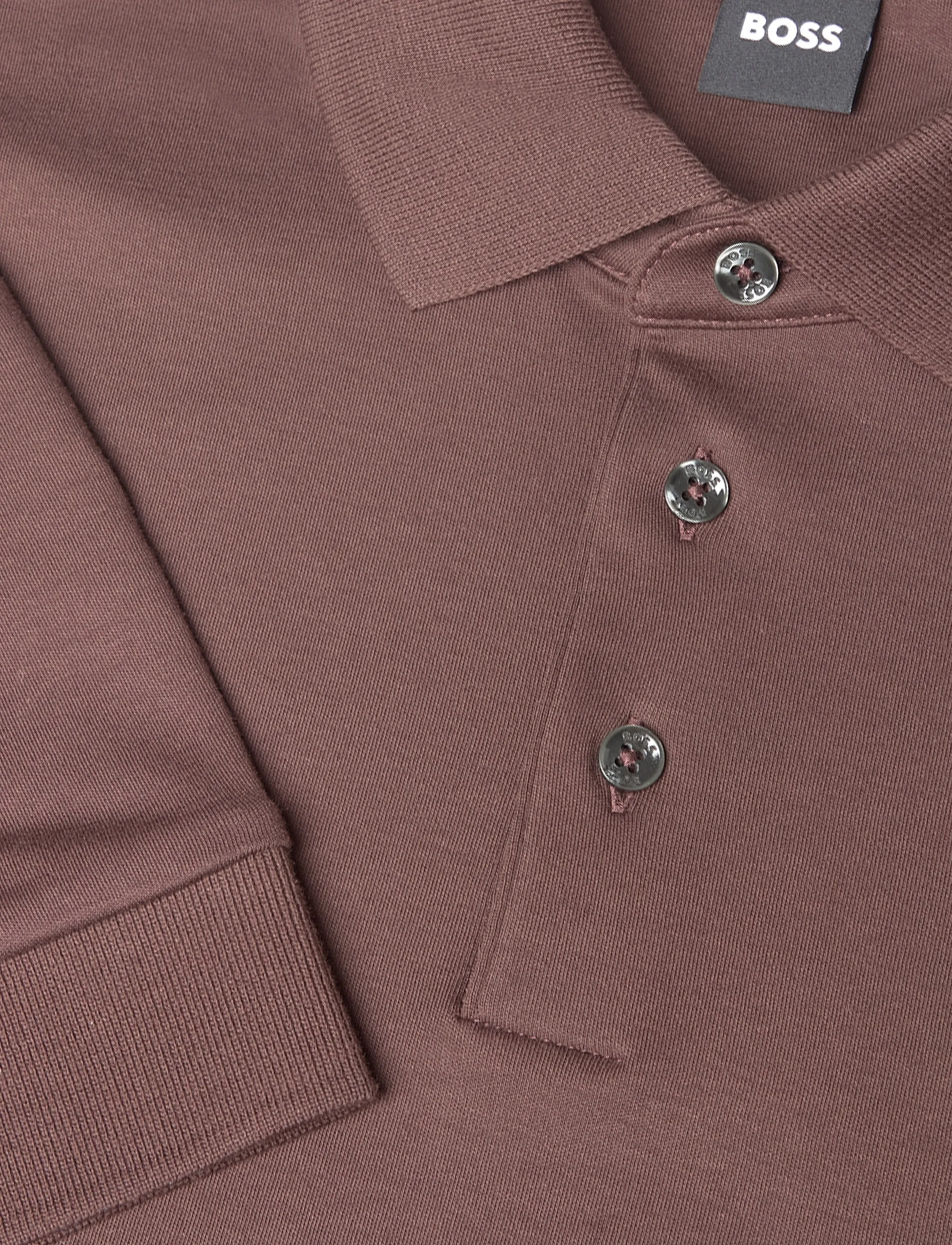 BOSS - Pado 30 - langærmede poloer - dark brown - 2