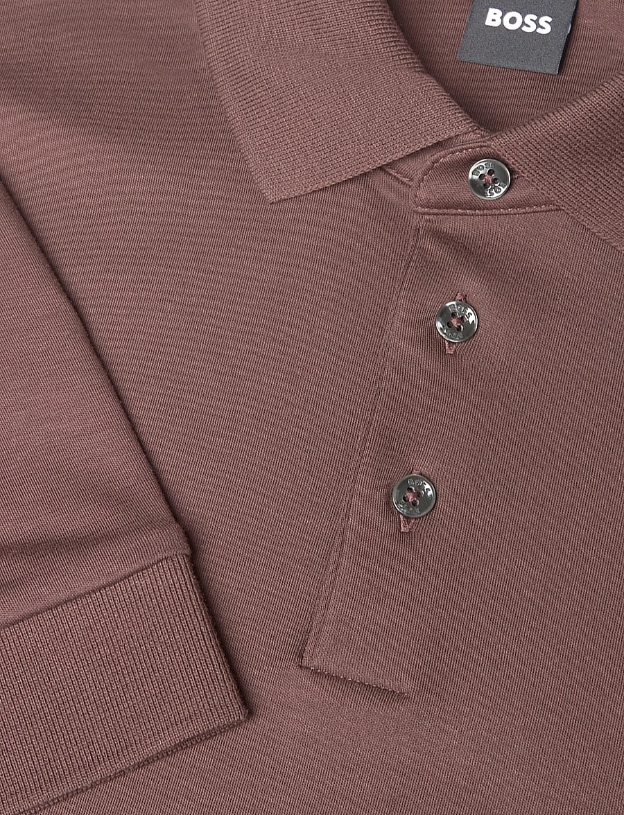 BOSS - Pado 30 - langærmede poloer - dark brown - 2