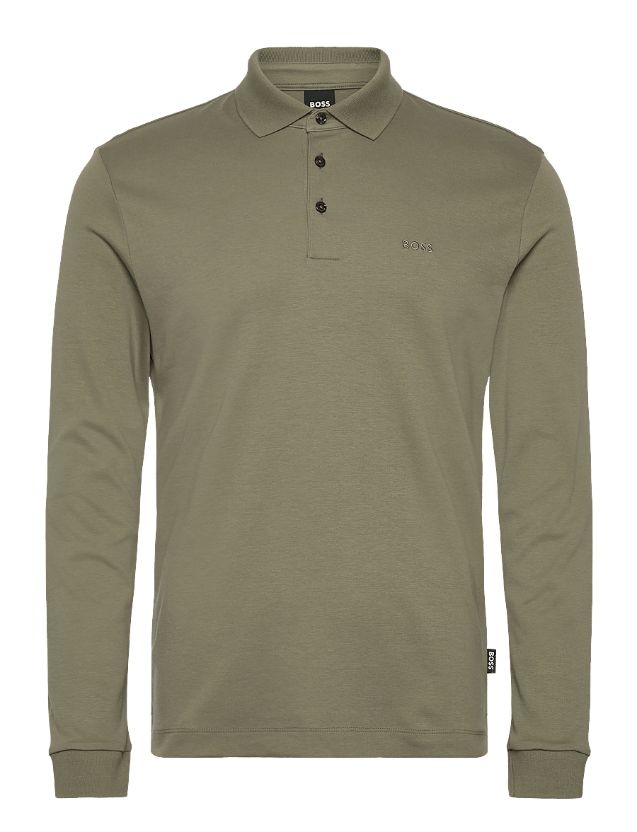 BOSS - Pado 30 - polos à manches longues - medium green - 0