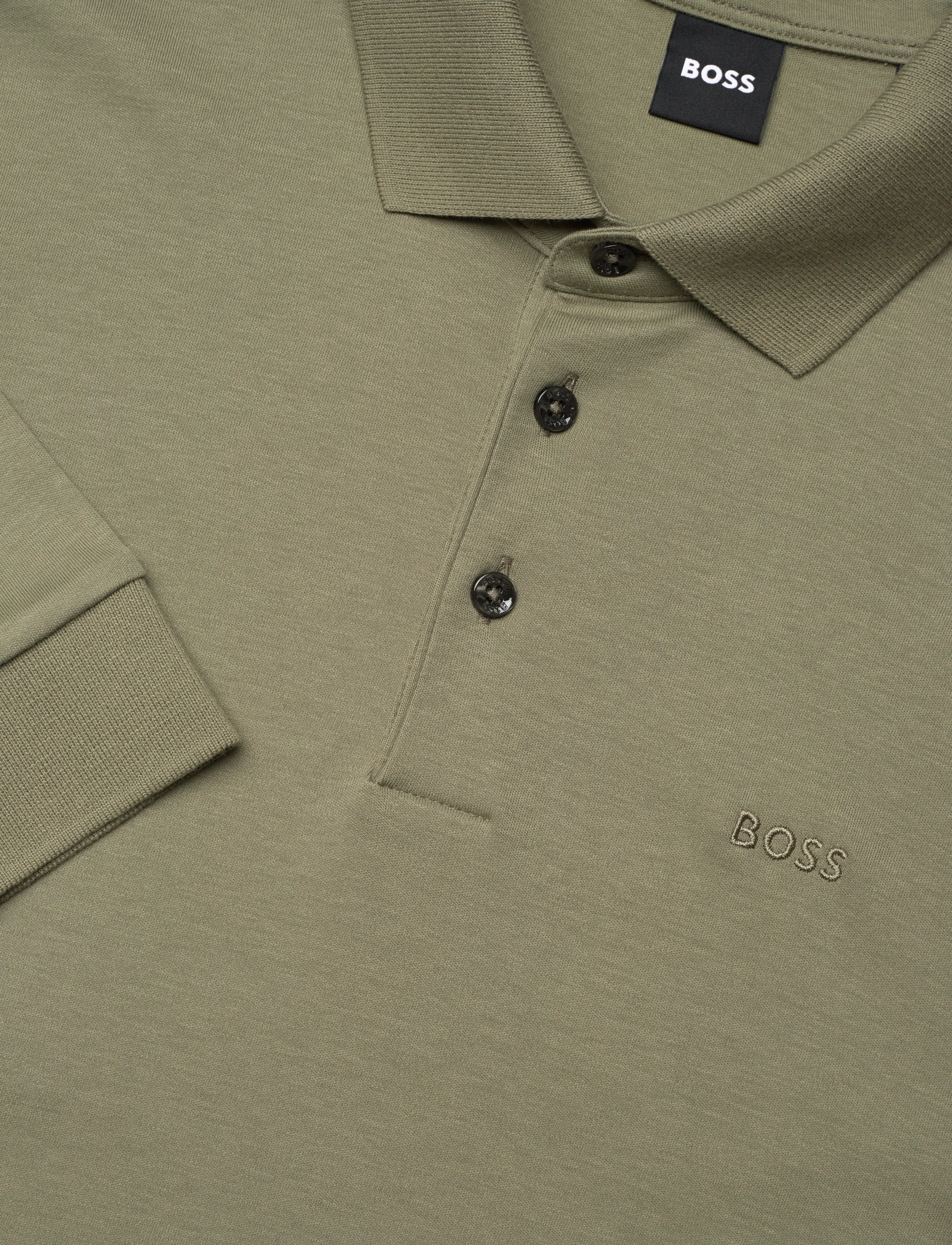 BOSS - Pado 30 - langærmede poloer - medium green - 2
