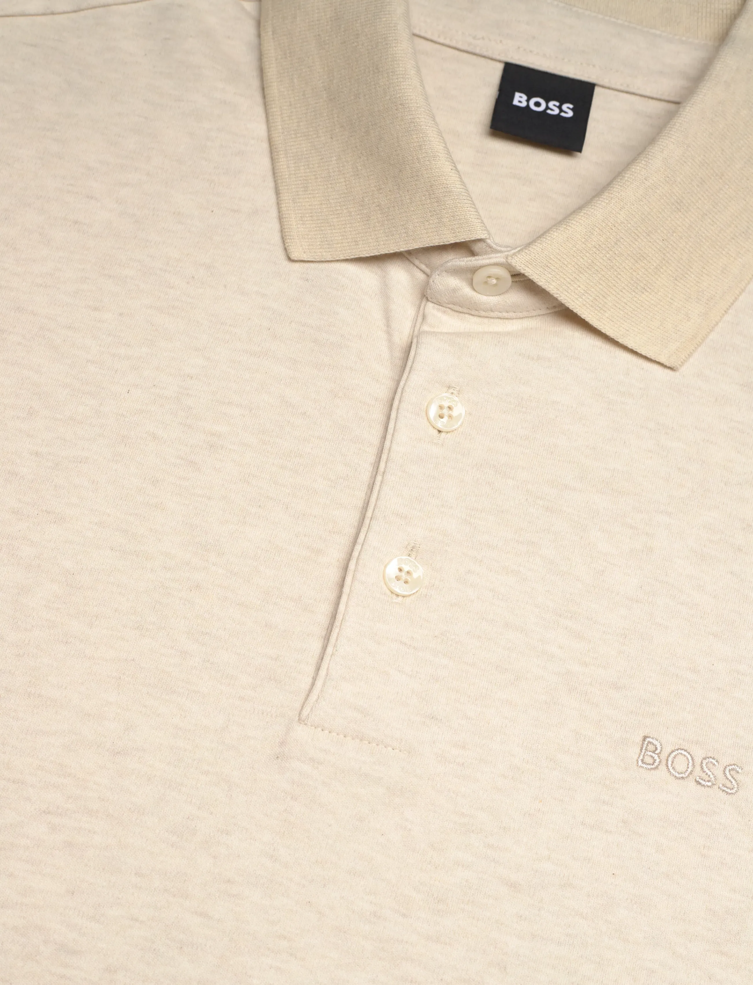 BOSS - Pado 30 - langærmede poloer - open white - 2