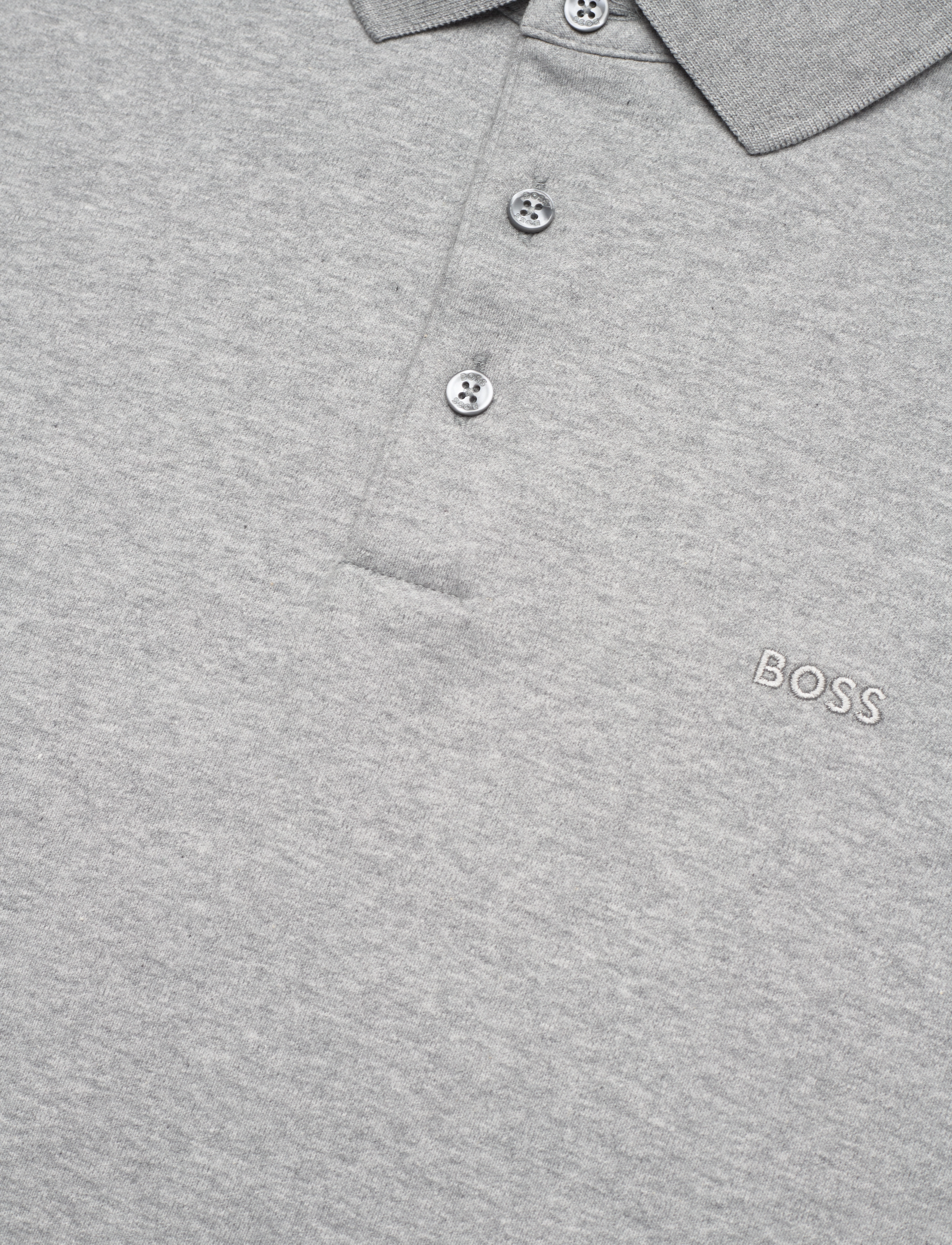 BOSS - Pado 30 - long-sleeved polos - silver - 1
