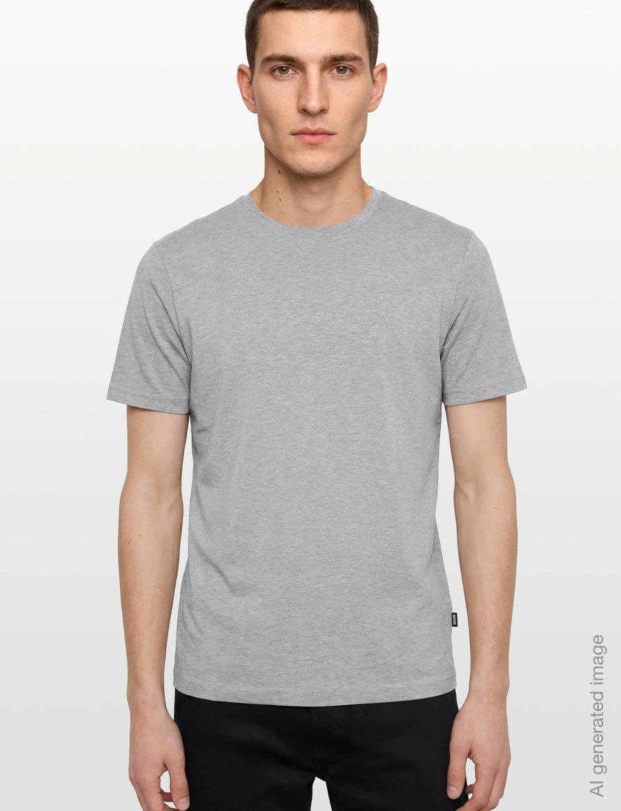 BOSS - Tessler 150 - kurzärmelige t-shirts - silver - 3