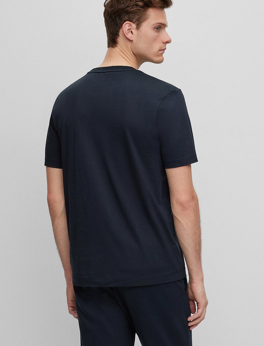 BOSS - Thompson 02 - kurzärmelige t-shirts - dark blue - 4