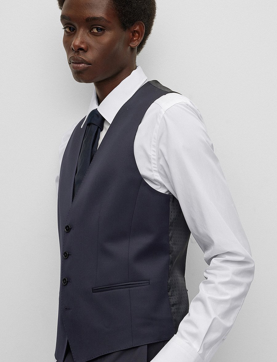 BOSS - H-Huge-Vest-B1 - habitveste - dark blue - 2