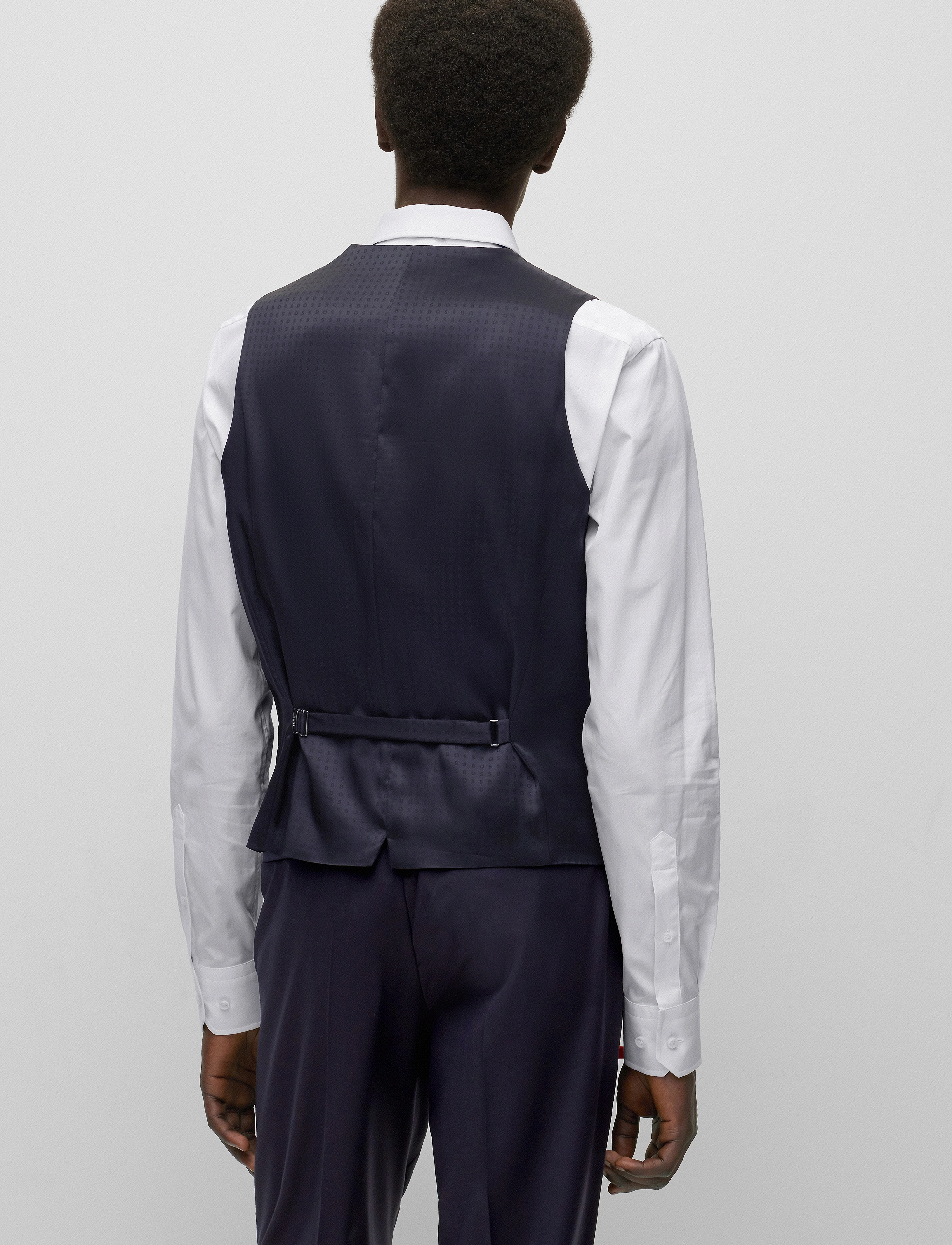 BOSS - H-Huge-Vest-B1 - Ülikonnavestid - dark blue - 3