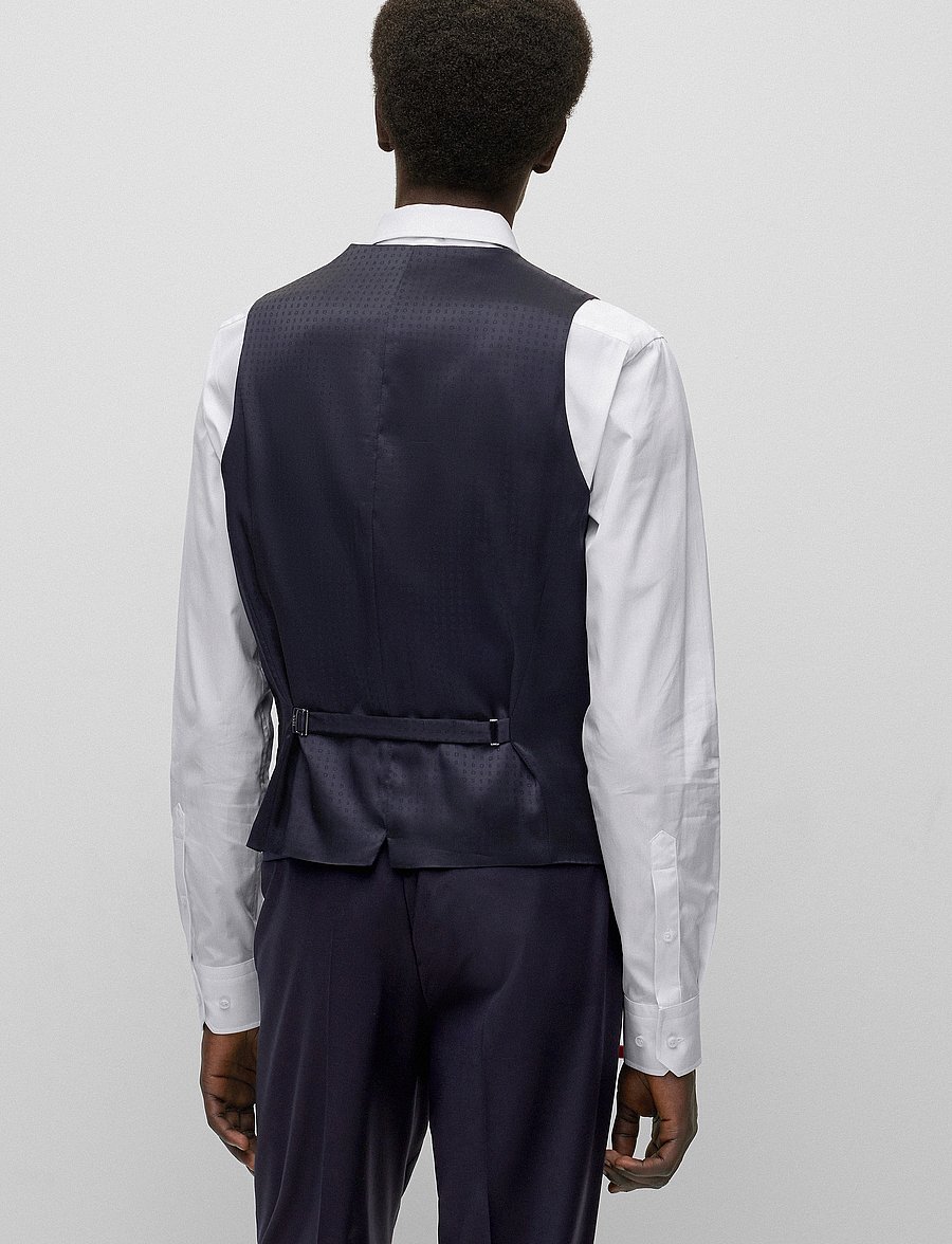 BOSS - H-Huge-Vest-B1 - habitveste - dark blue - 3
