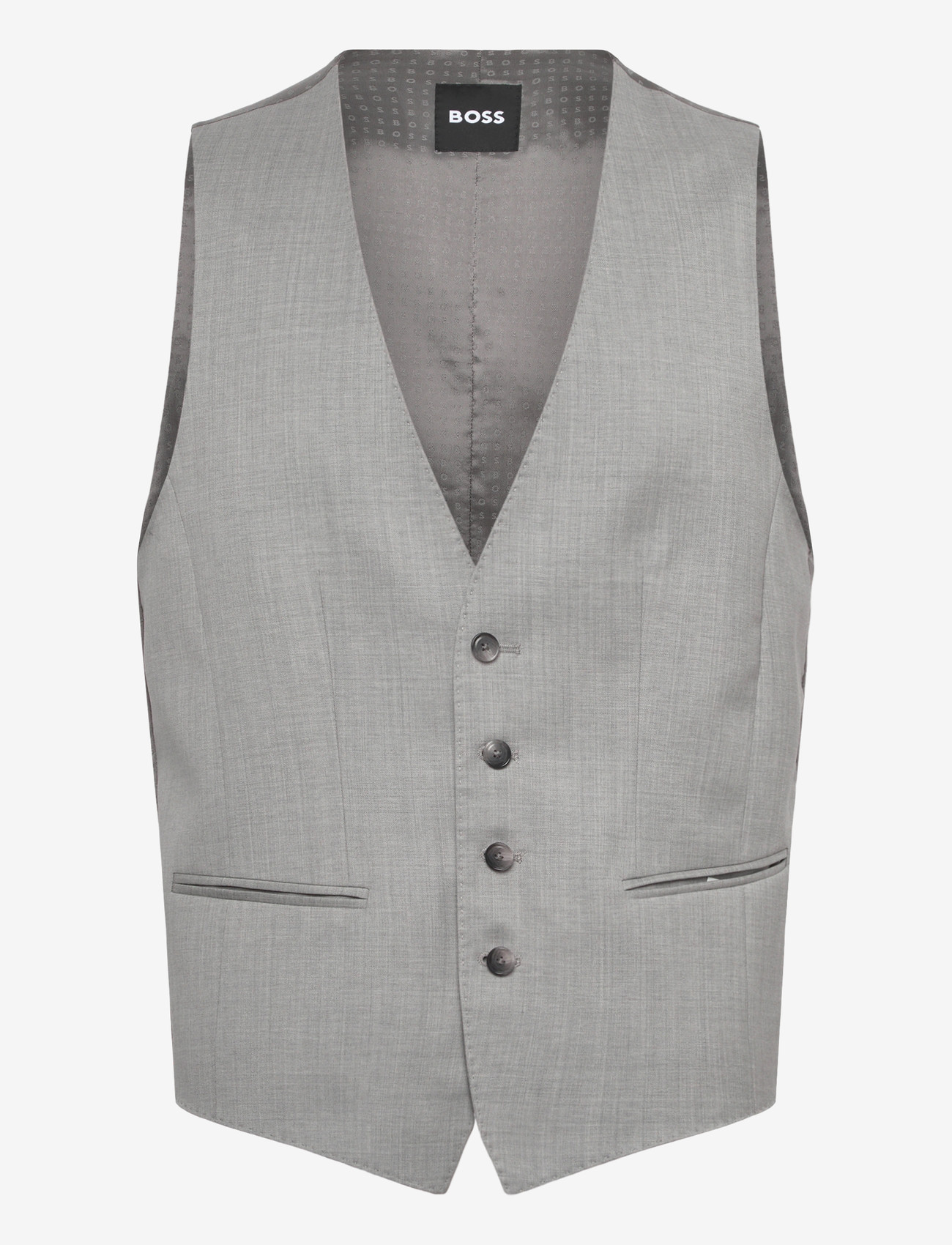 BOSS - H-Huge-Vest-B1 - Ülikonnavestid - silver - 0