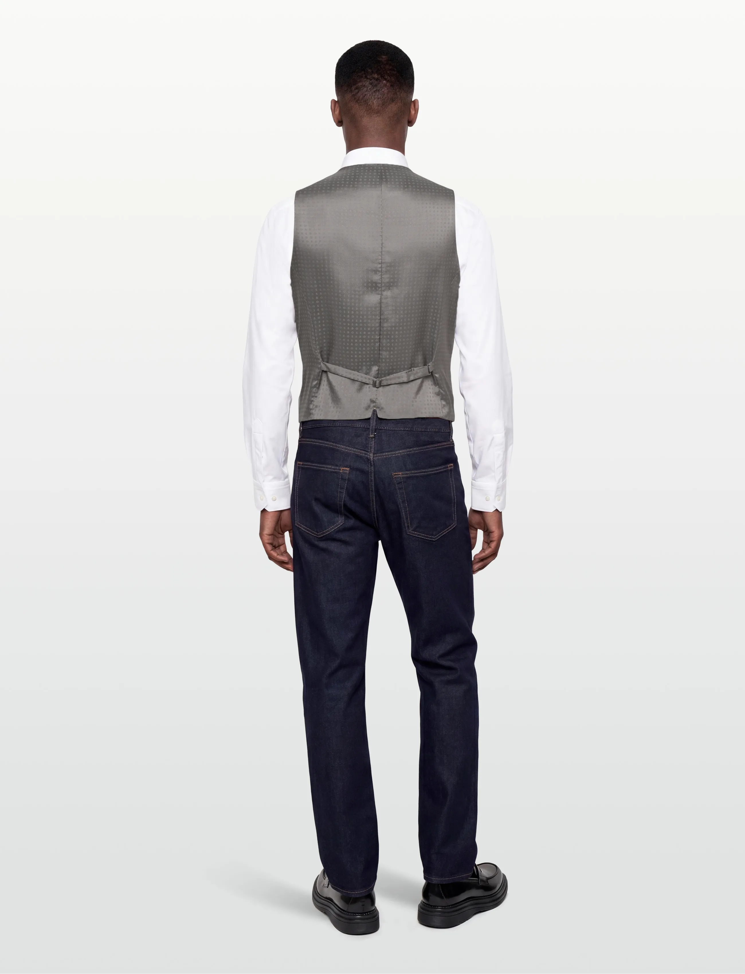BOSS - H-Huge-Vest-B1 - västar - silver - 4