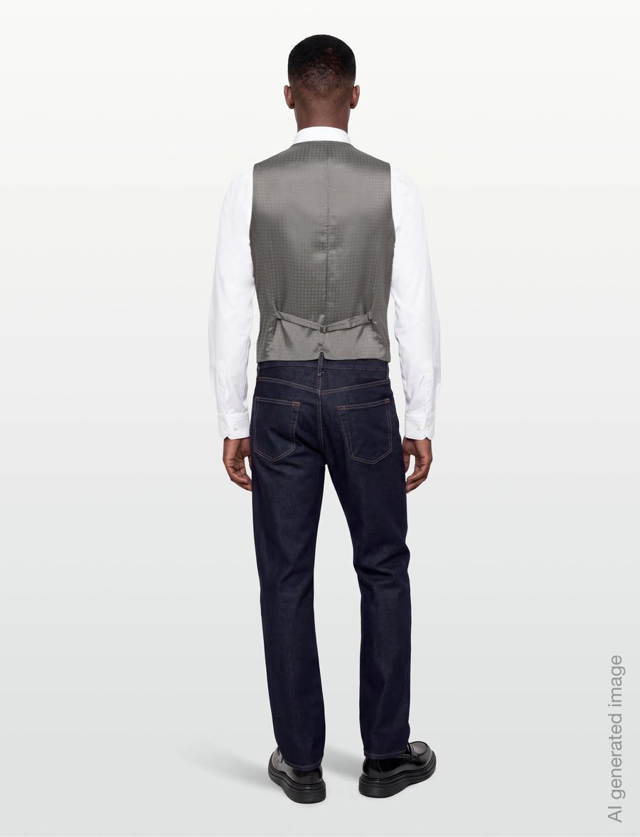 BOSS - H-Huge-Vest-B1 - habitveste - silver - 4