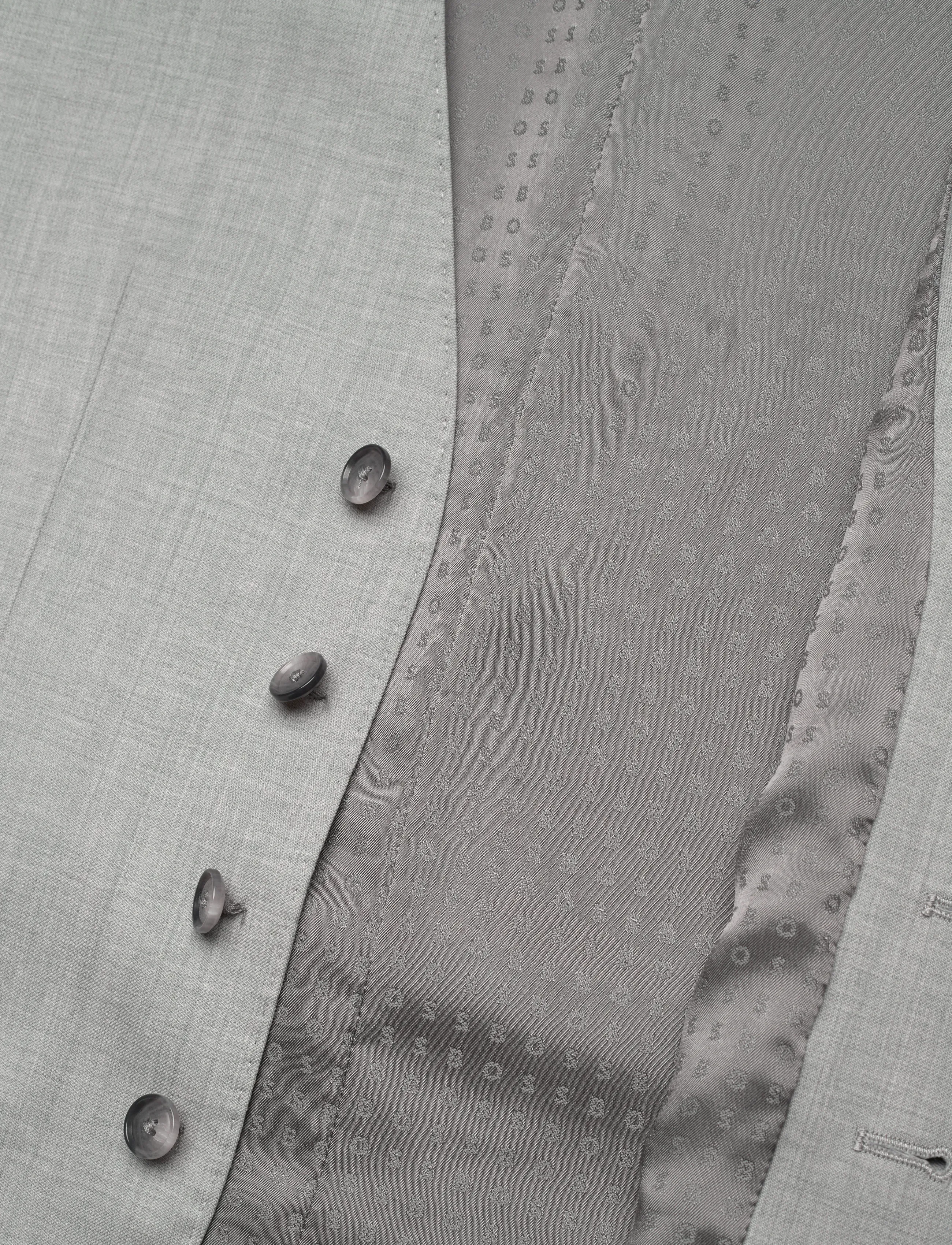 BOSS - H-Huge-Vest-B1 - västar - silver - 4