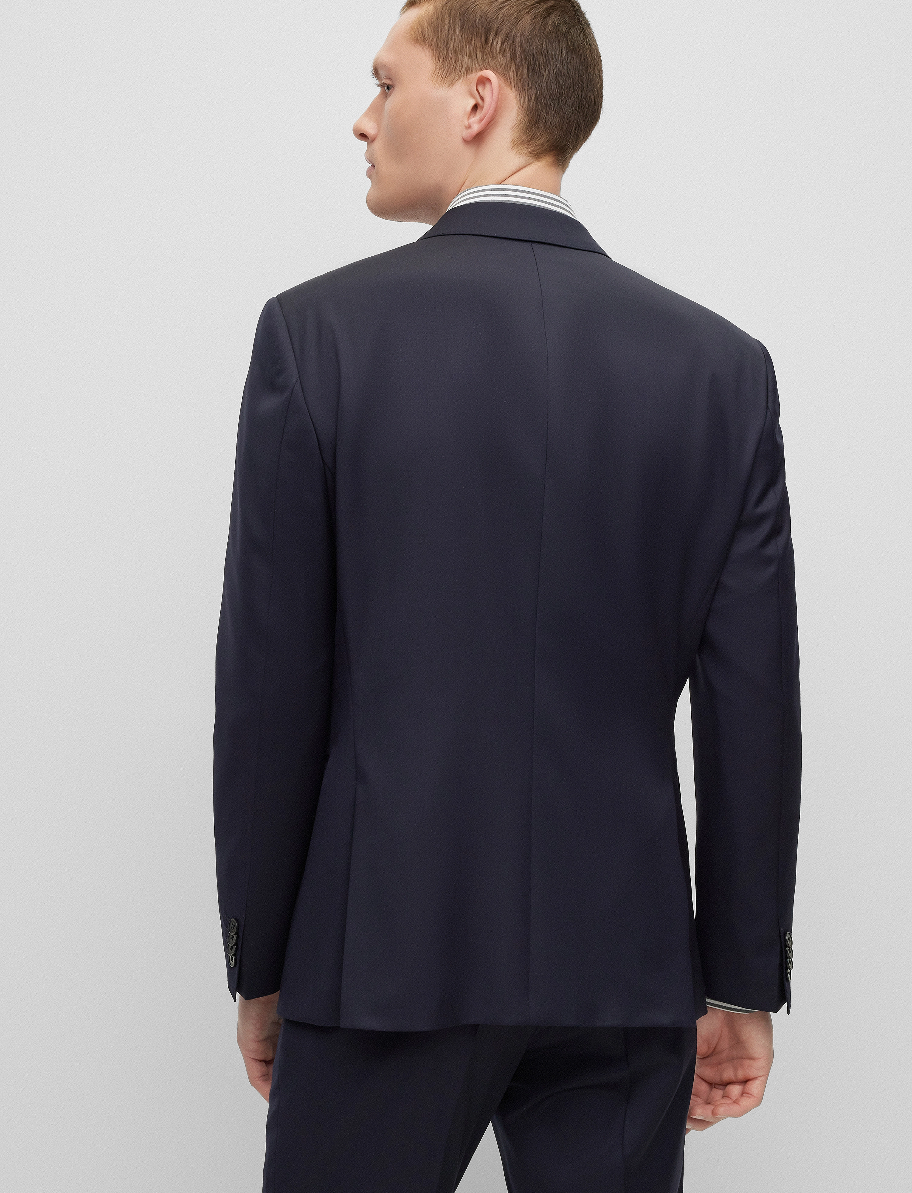 BOSS - H-Huge-B1 - Ühe rinnatisega pintsakud - dark blue - 4