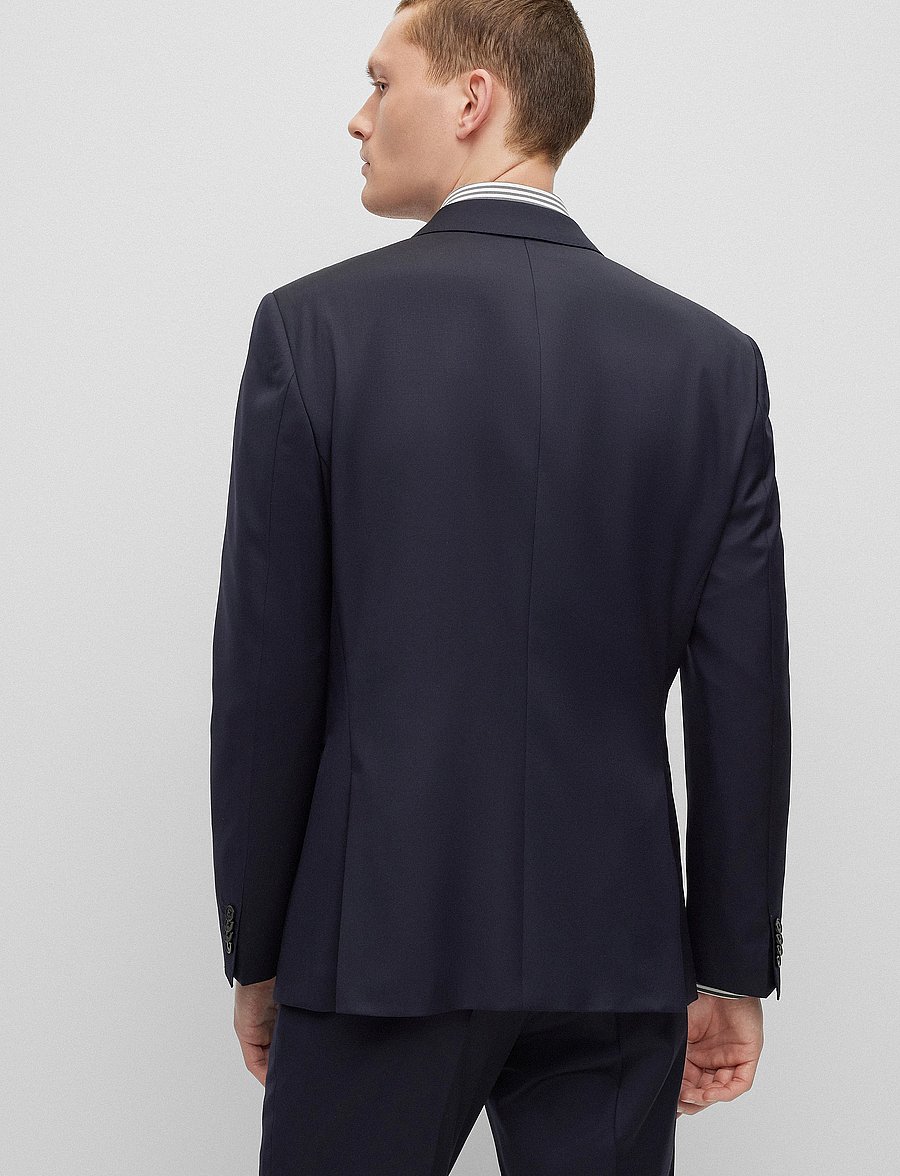 BOSS - H-Huge-B1 - Ühe rinnatisega pintsakud - dark blue - 4
