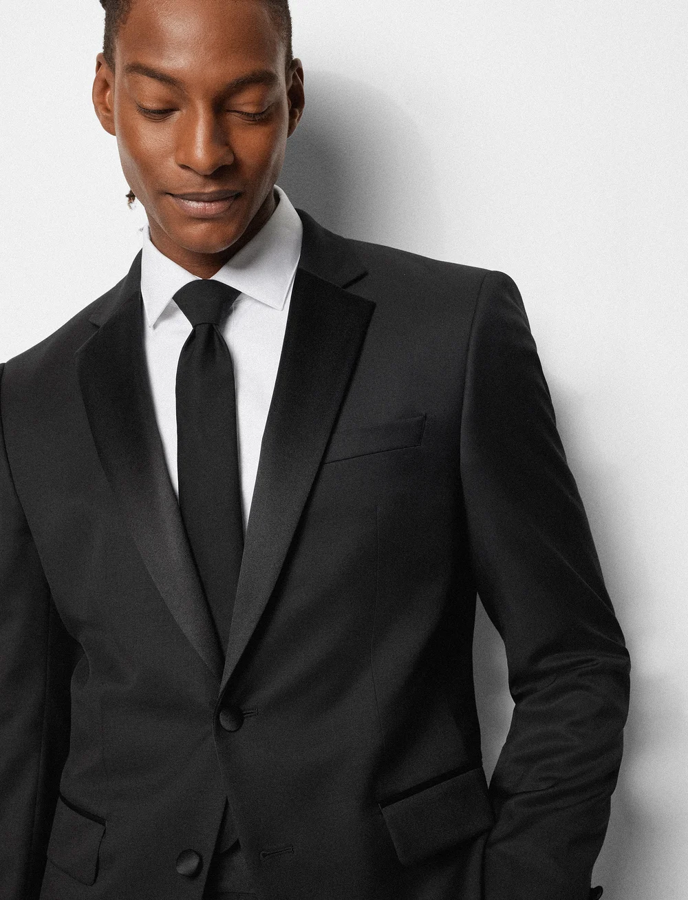 BOSS - H-Huge-Tux-N-B1 - basic skjorter - black - 3