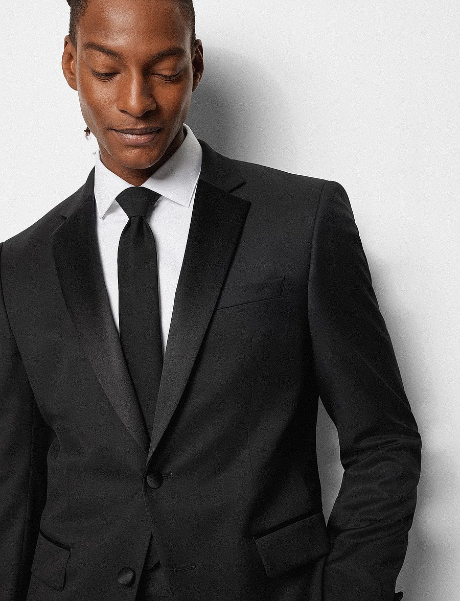BOSS - H-Huge-Tux-N-B1 - enkeltradede blazere - black - 3