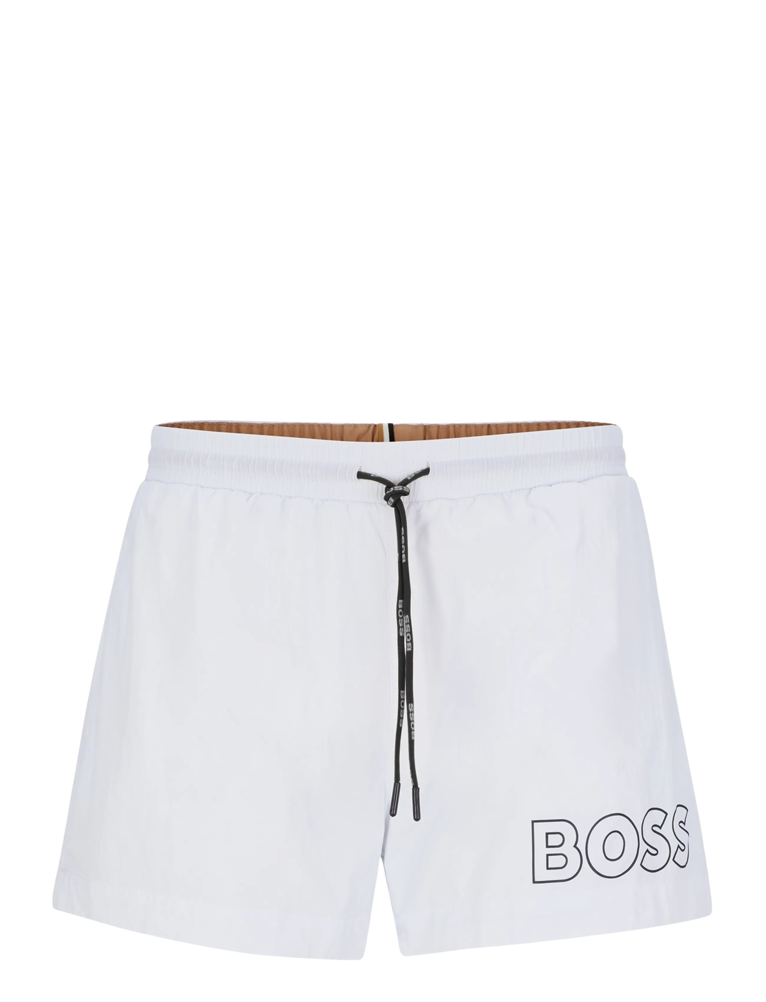 BOSS Mooneye, Mænd, Badeshorts, Hvid, Str: S