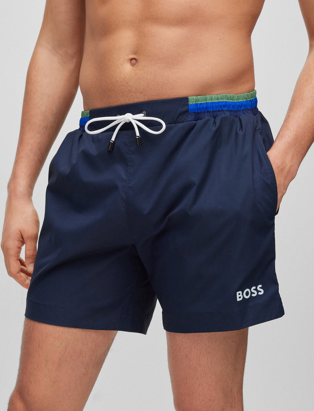 Hugo boss 2025 swim shorts navy