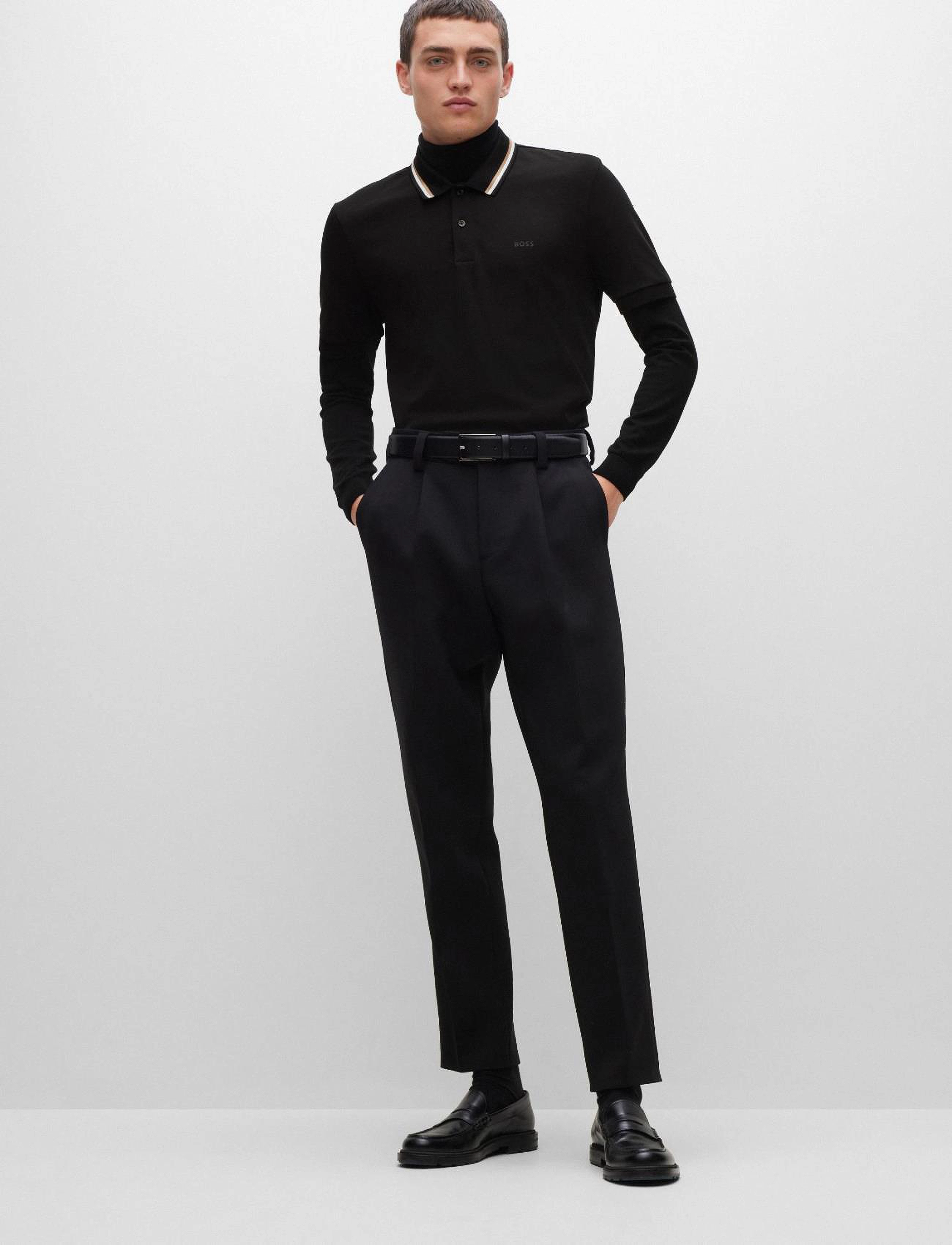BOSS Penrose 38 - Pikéer - BLACK / black