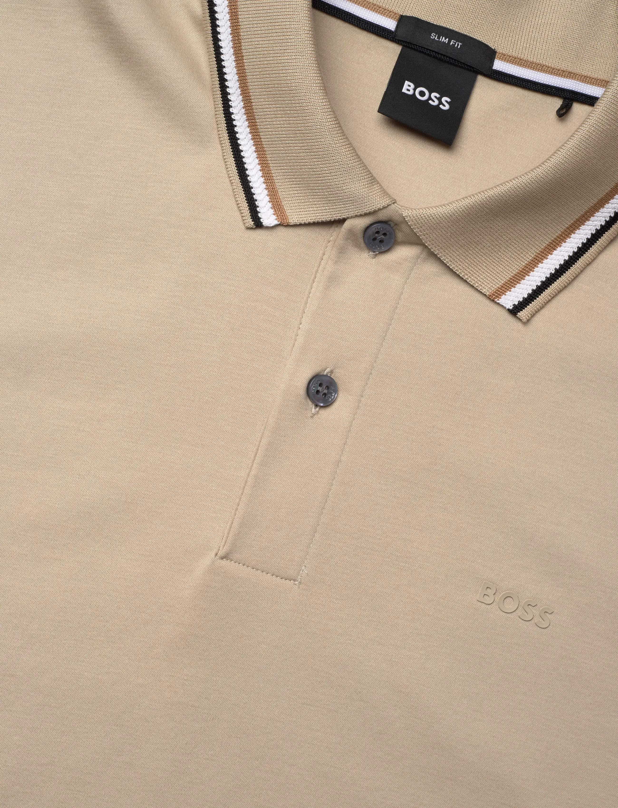 BOSS - Penrose 38 - short-sleeved polos - open beige - 5