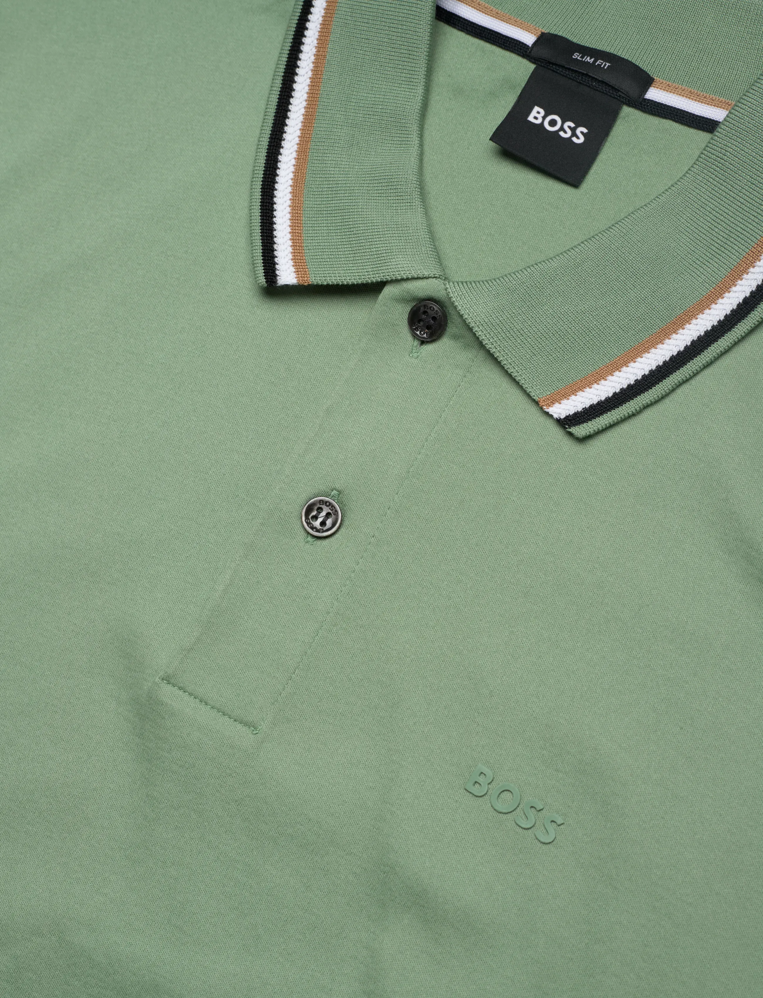 BOSS - Penrose 38 - lühikeste varrukatega polod - open green - 2