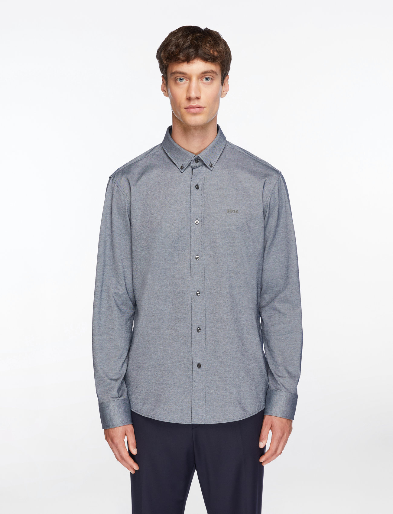 BOSS - P-JOE-BD-C1-222 - basic skjortor - dark grey - 0