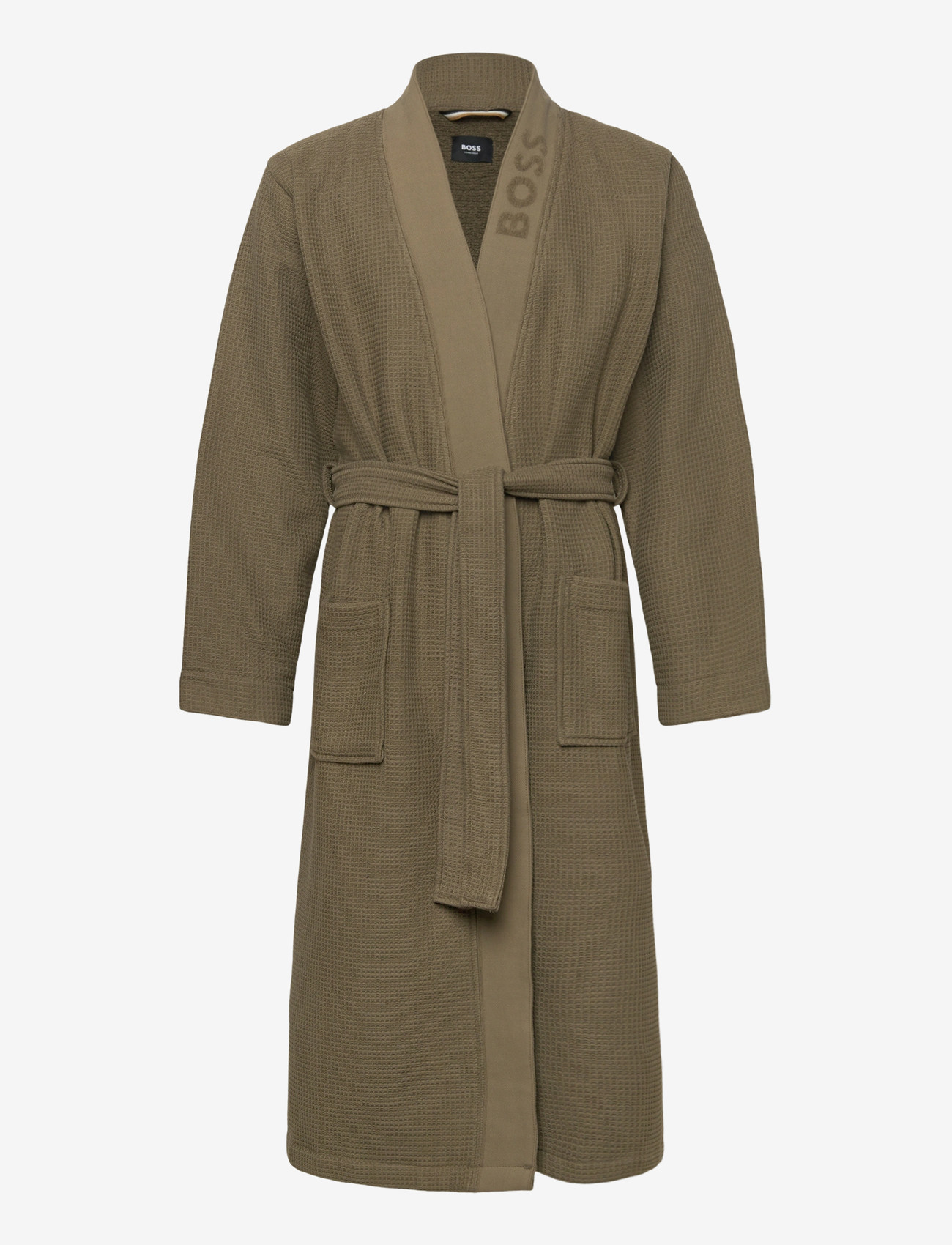 BOSS - Waffle Kimono - nattøj - open brown - 0