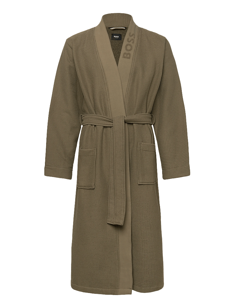 BOSS - Waffle Kimono - nattøj - open brown - 0