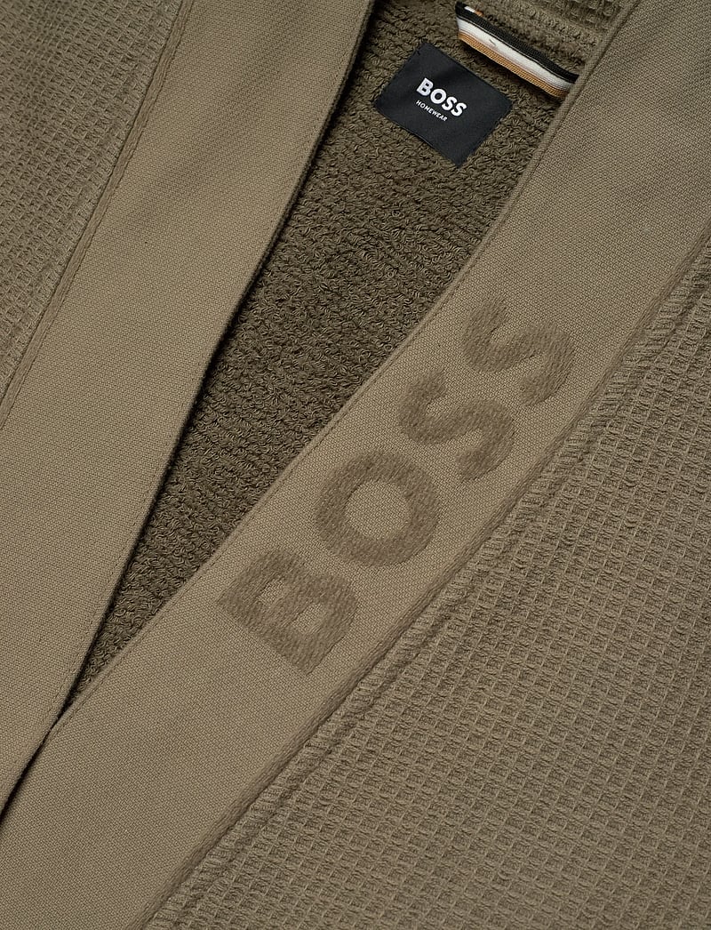 BOSS - Waffle Kimono - nattøj - open brown - 2