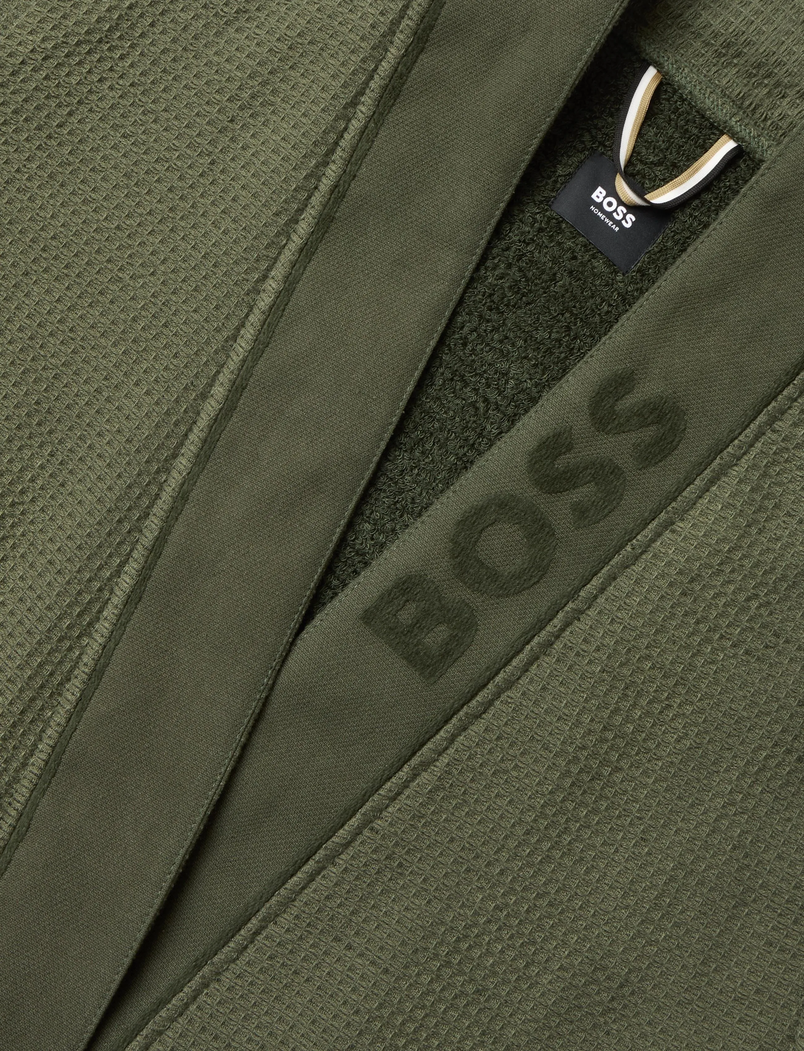 BOSS - Waffle Kimono - open green - 1