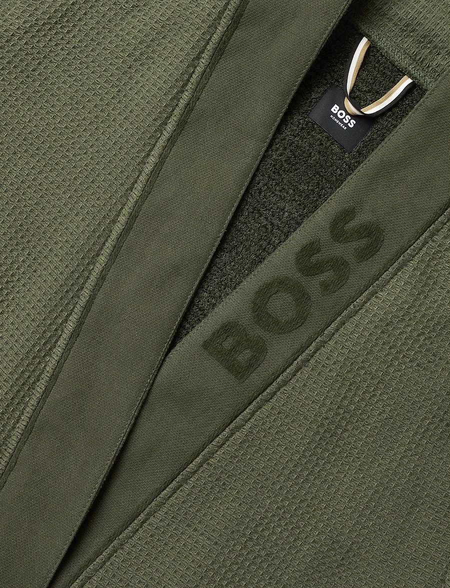 BOSS - Waffle Kimono - open green - 1