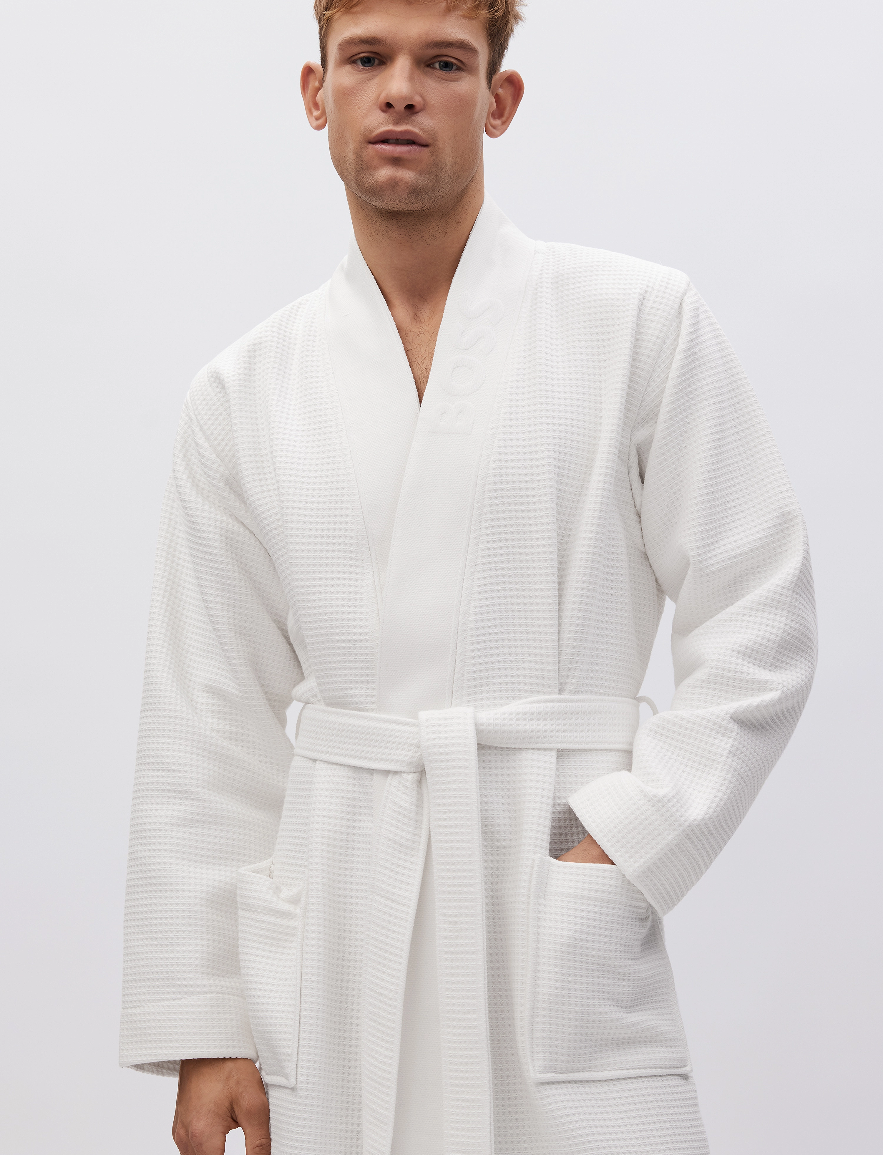 BOSS - Waffle Kimono - white - 3