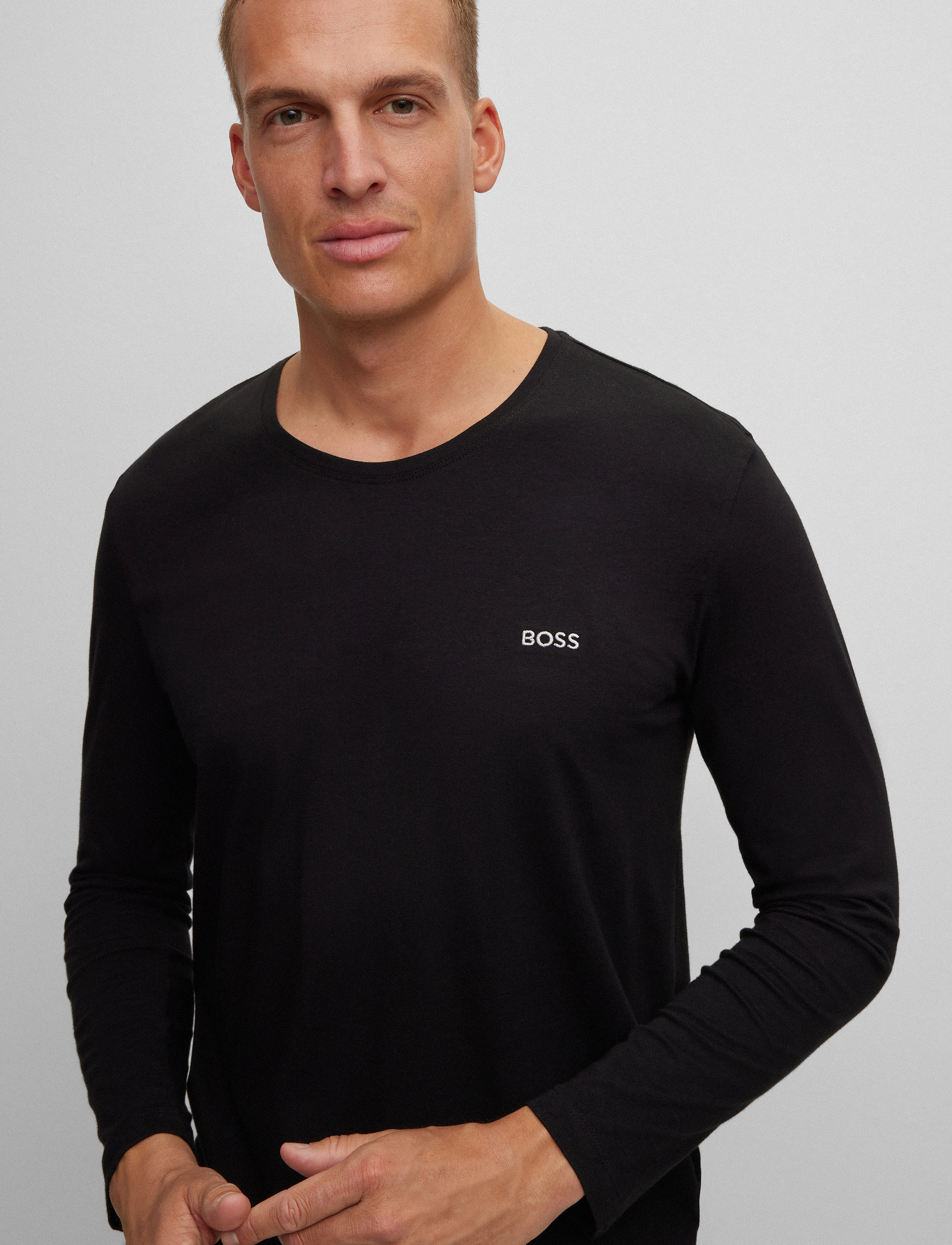 BOSS - Mix&Match LS-Shirt R - black - 3