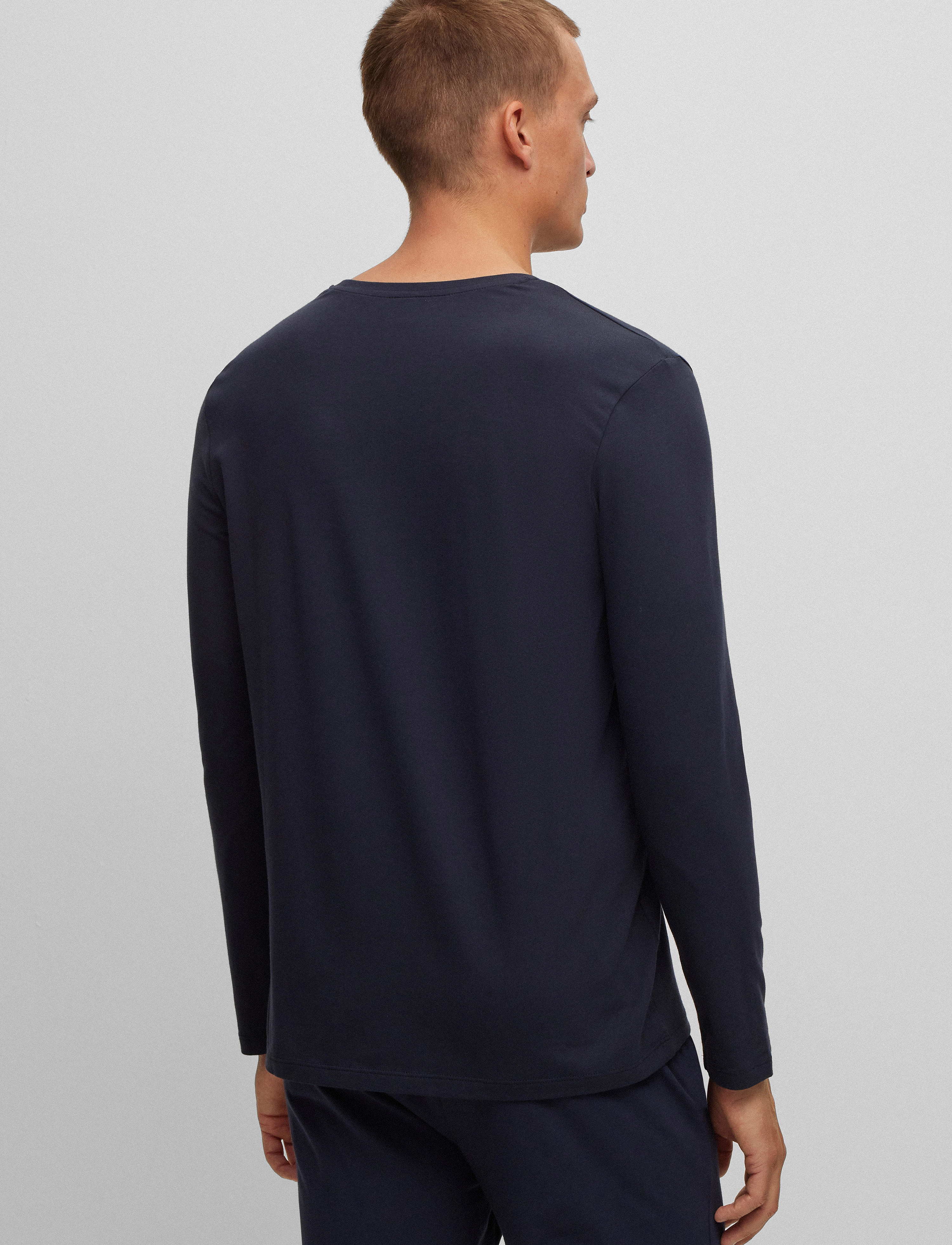 BOSS - Mix&Match LS-Shirt R - dark blue - 4