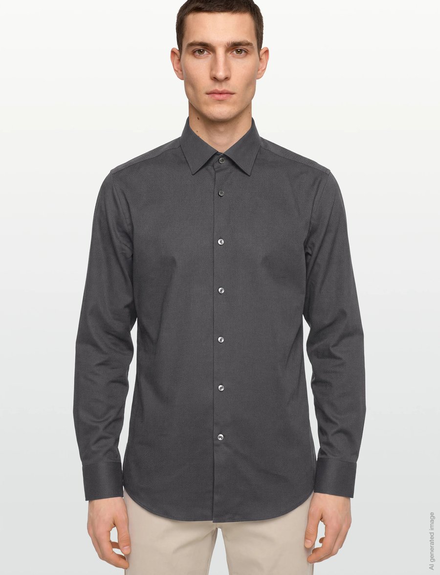 BOSS - H-HANK-kent-C1-214 - formelle hemden - dark grey - 3