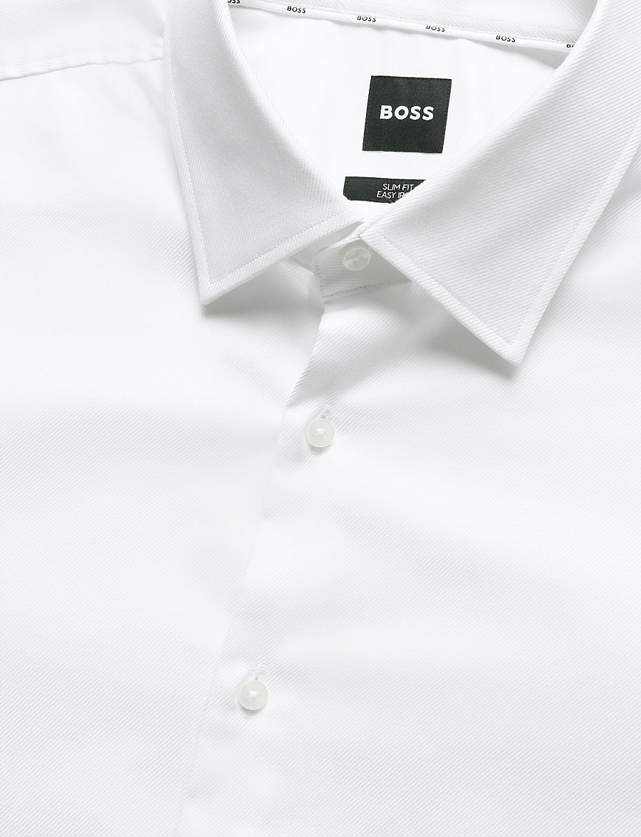 BOSS - H-HANK-kent-C1-214 - formal shirts - white - 2