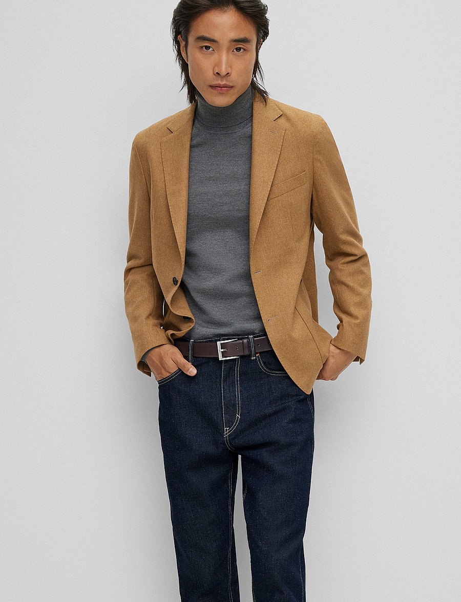 BOSS - Erron_Sz35 - klassiset vyöt - dark brown - 0
