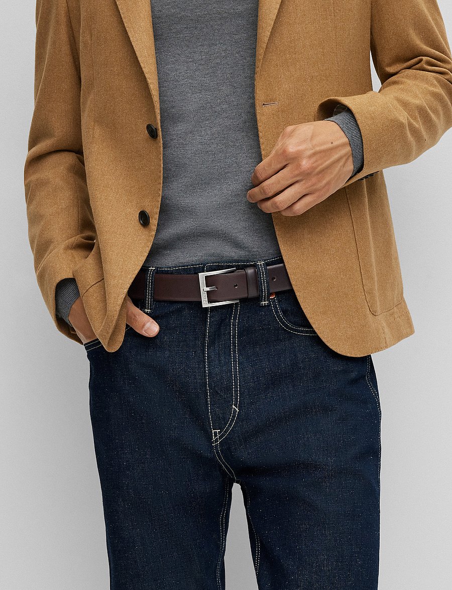BOSS - Erron_Sz35 - klassiset vyöt - dark brown - 5