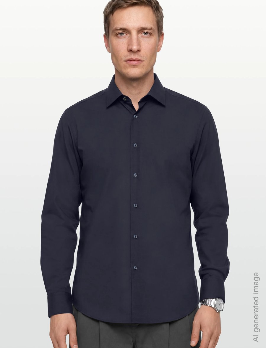 BOSS - H-JOE-kent-C1-214 - formal shirts - dark blue - 3