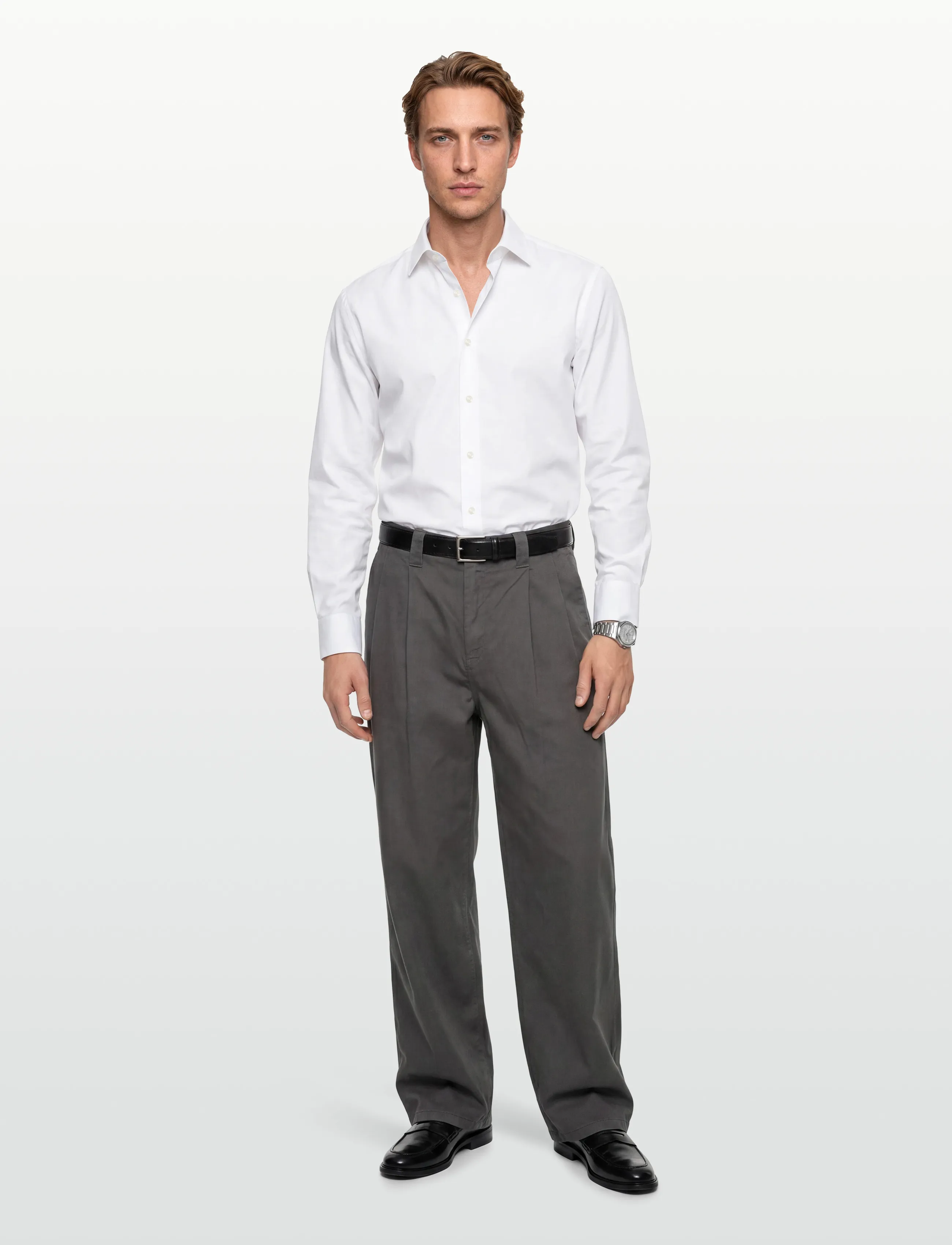 BOSS H-Joe-Kent-C1-214, 38, White, Skjorter > Business, Herre