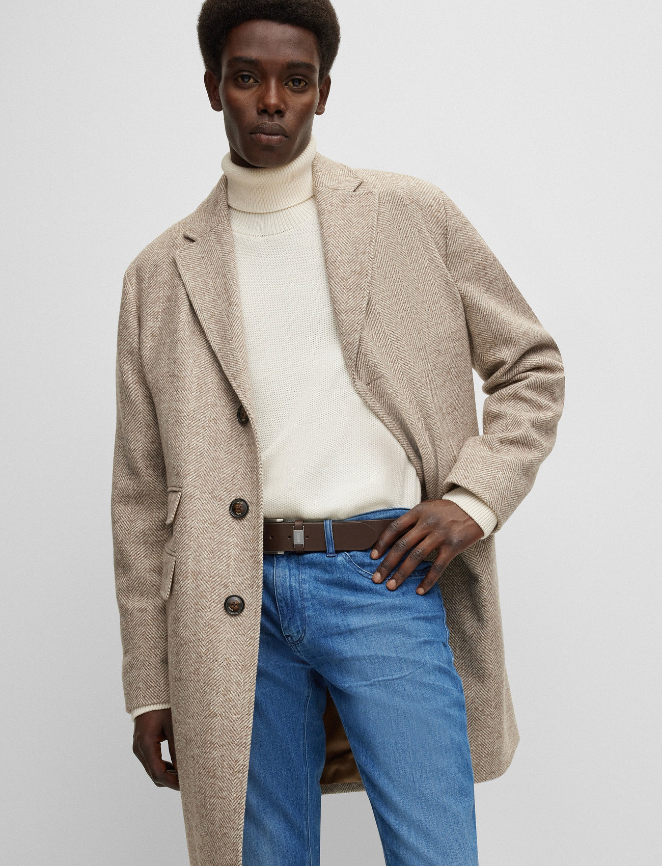 BOSS - Connio - klassisch gürtel - dark brown - 0