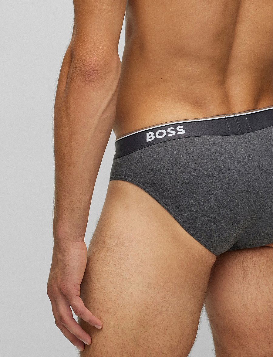 BOSS - Brief 3P Power - unterhosen im multipack - open grey - 2