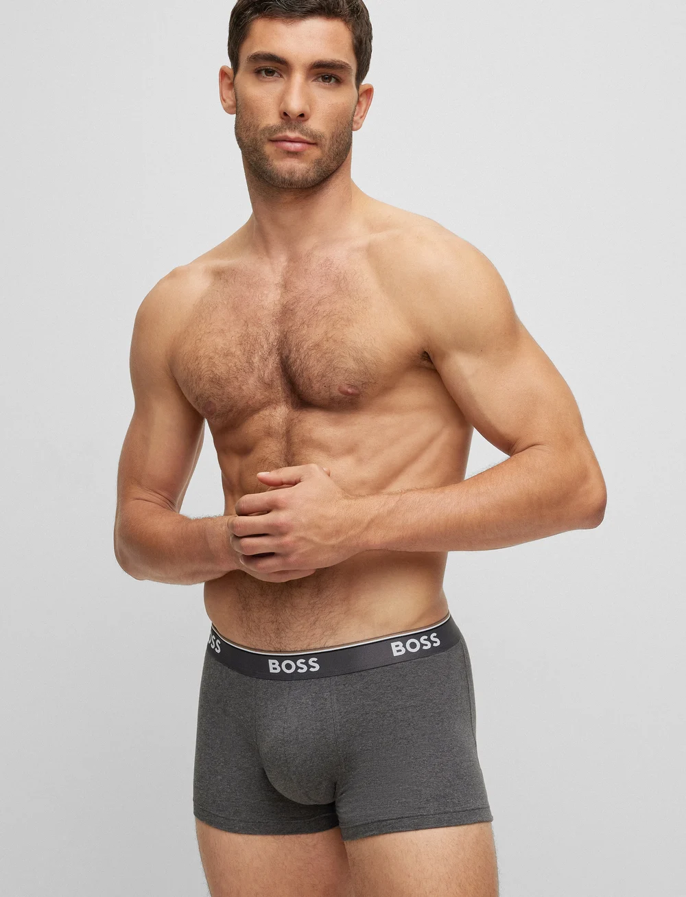 BOSS - Trunk 3P Power - unterhosen im multipack - open grey - 0