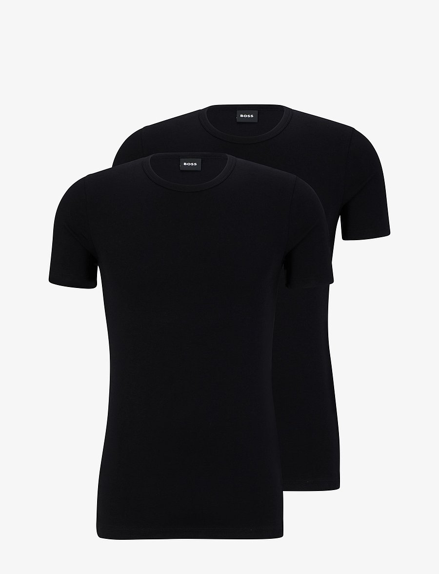 BOSS - TShirtRN 2P Modern - multipack t-shirts - black - 1